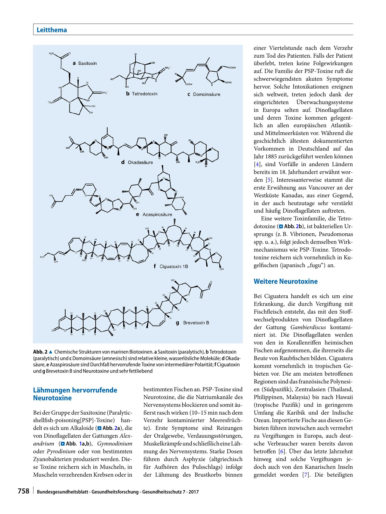 Vorschauseite 2: Intoxikation durch marine Biotoxine