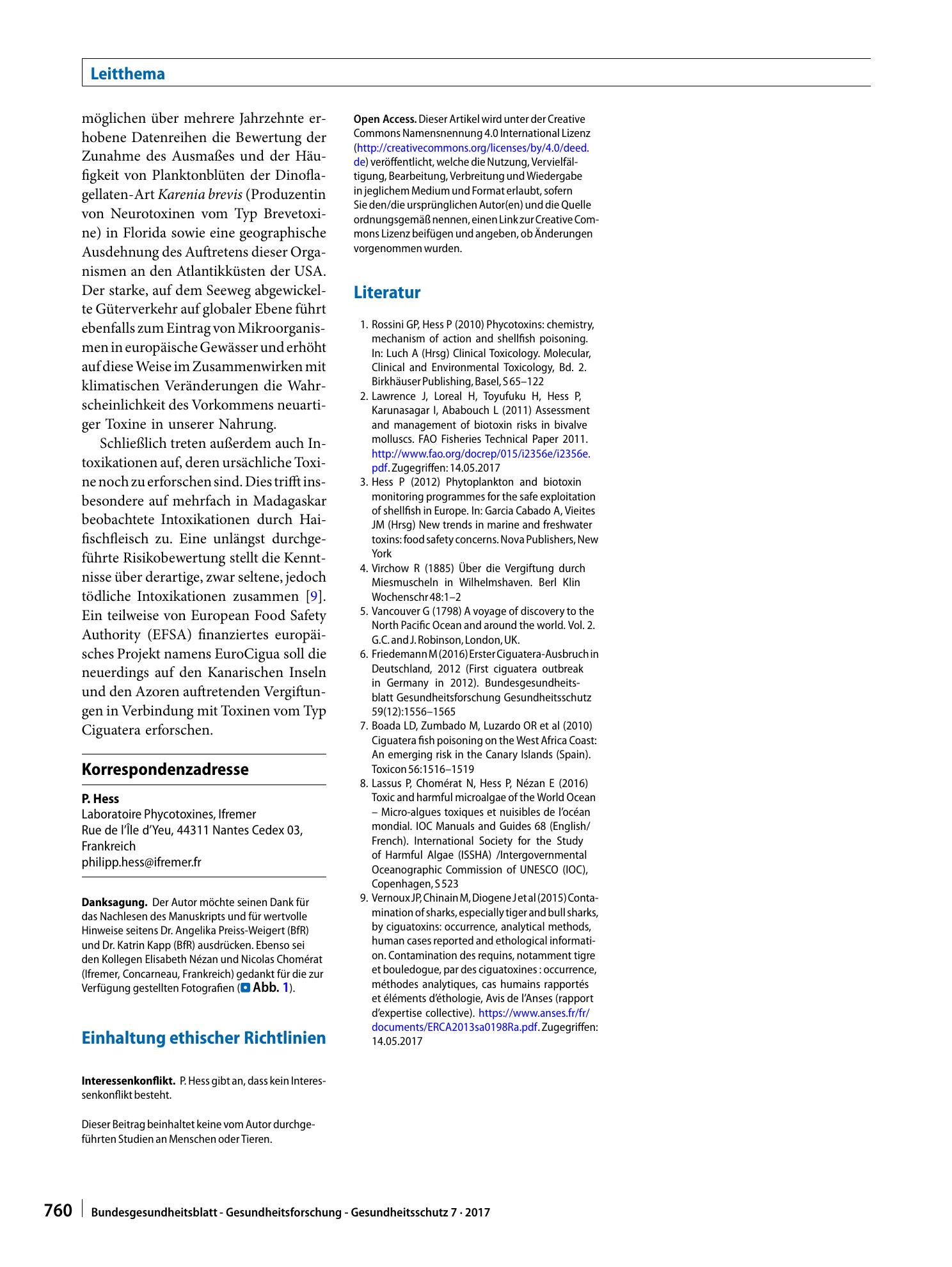 Vorschauseite 4: Intoxikation durch marine Biotoxine