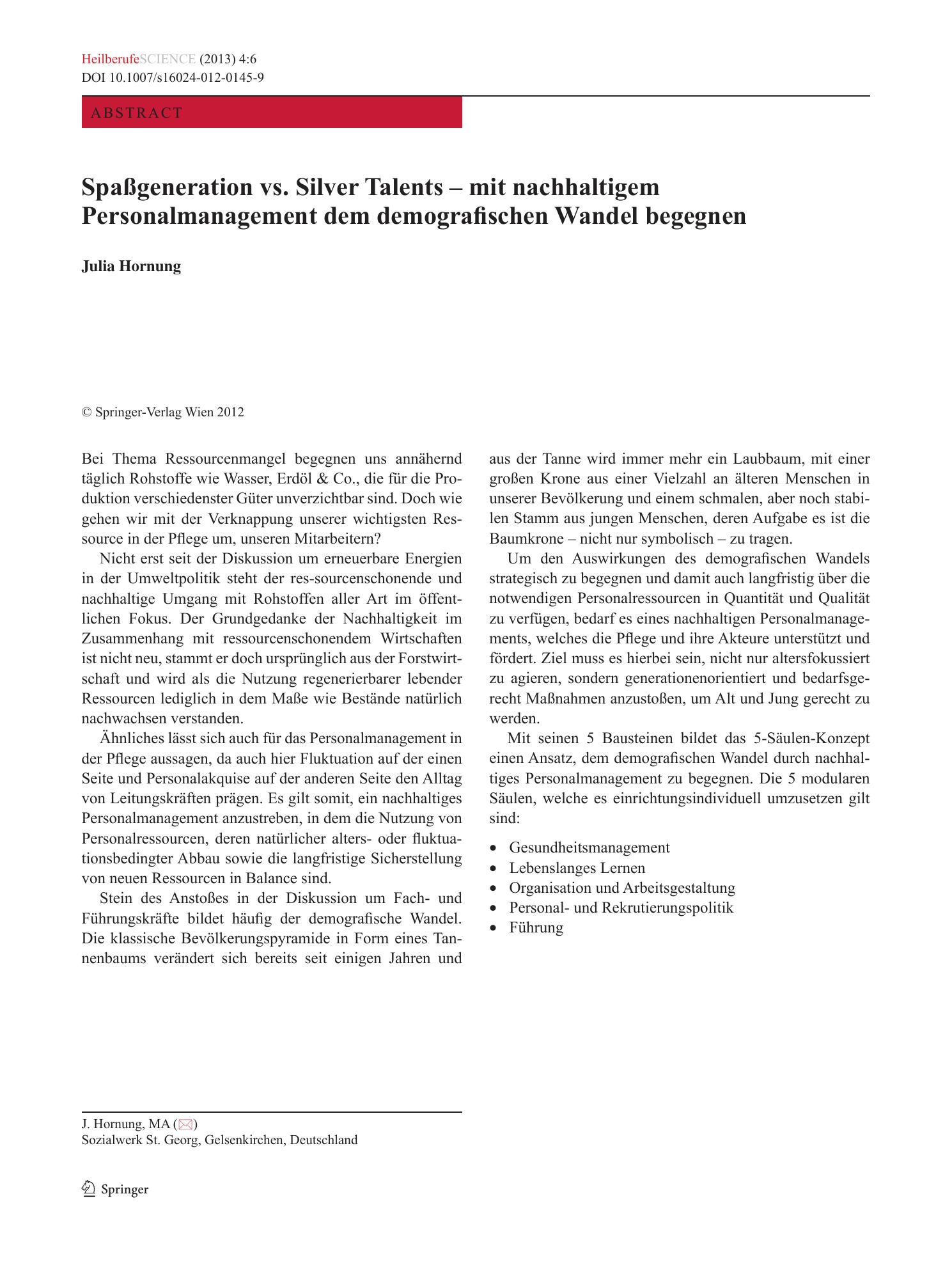 Vorschauseite 1: Spaßgeneration vs. Silver Talents – mit nachhaltigem Personalmanagement dem demografischen Wandel begegnen