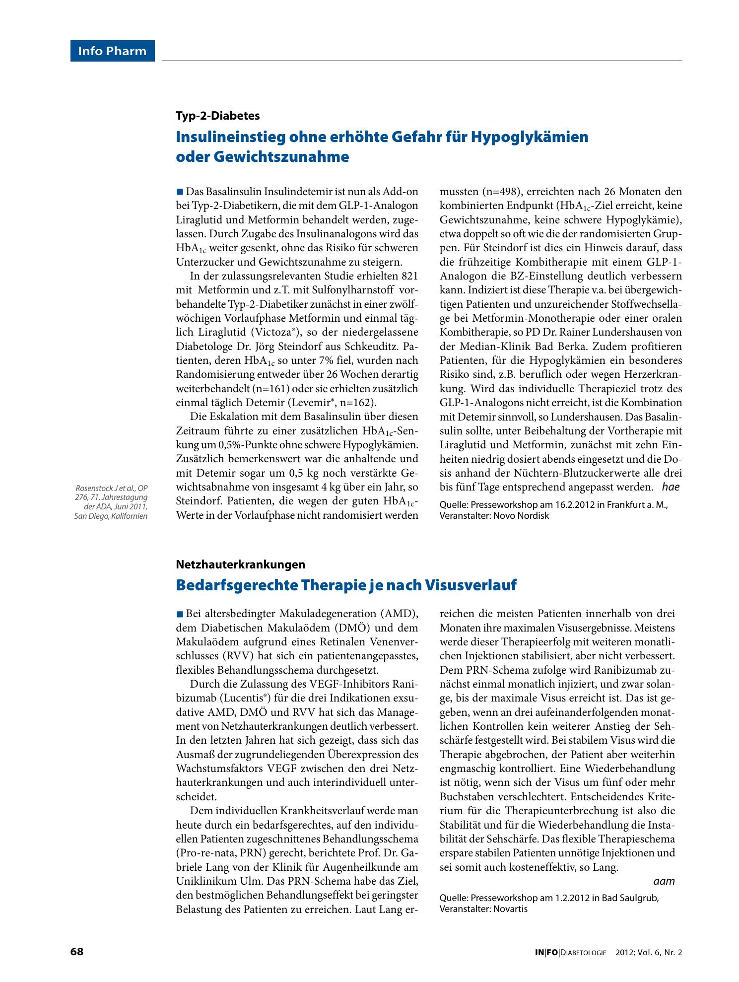 Vorschauseite 1: Bedarfsgerechte Therapie je nach Visusverlauf