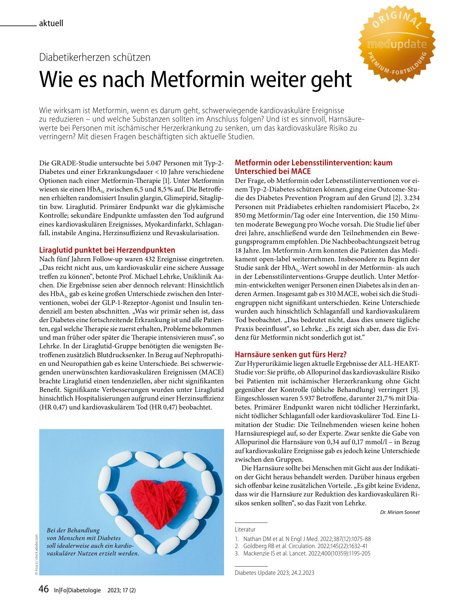 Vorschauseite 1: Wie es nach Metformin weiter geht