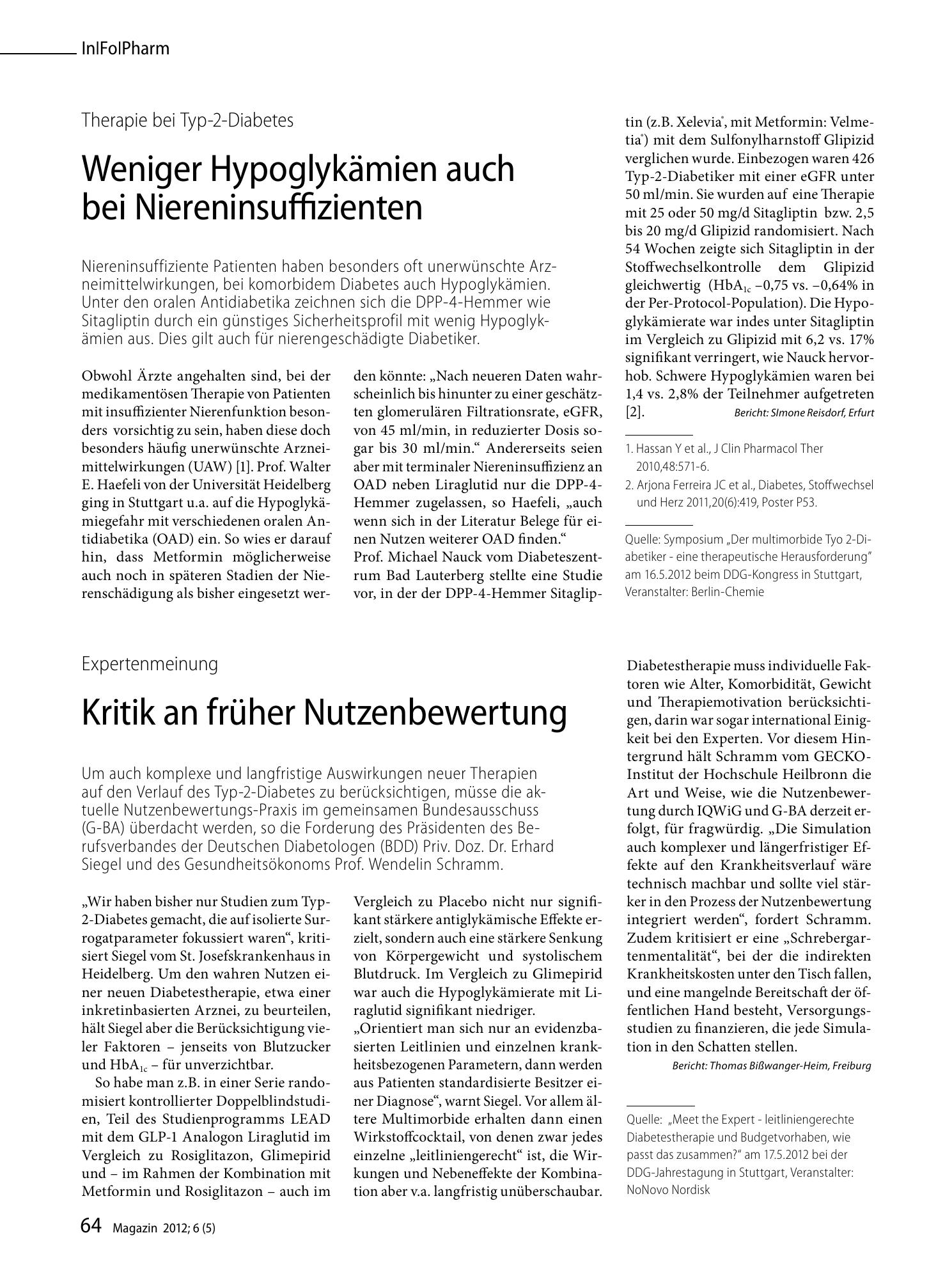 Vorschauseite 1: Kritik an früher Nutzenbewertung