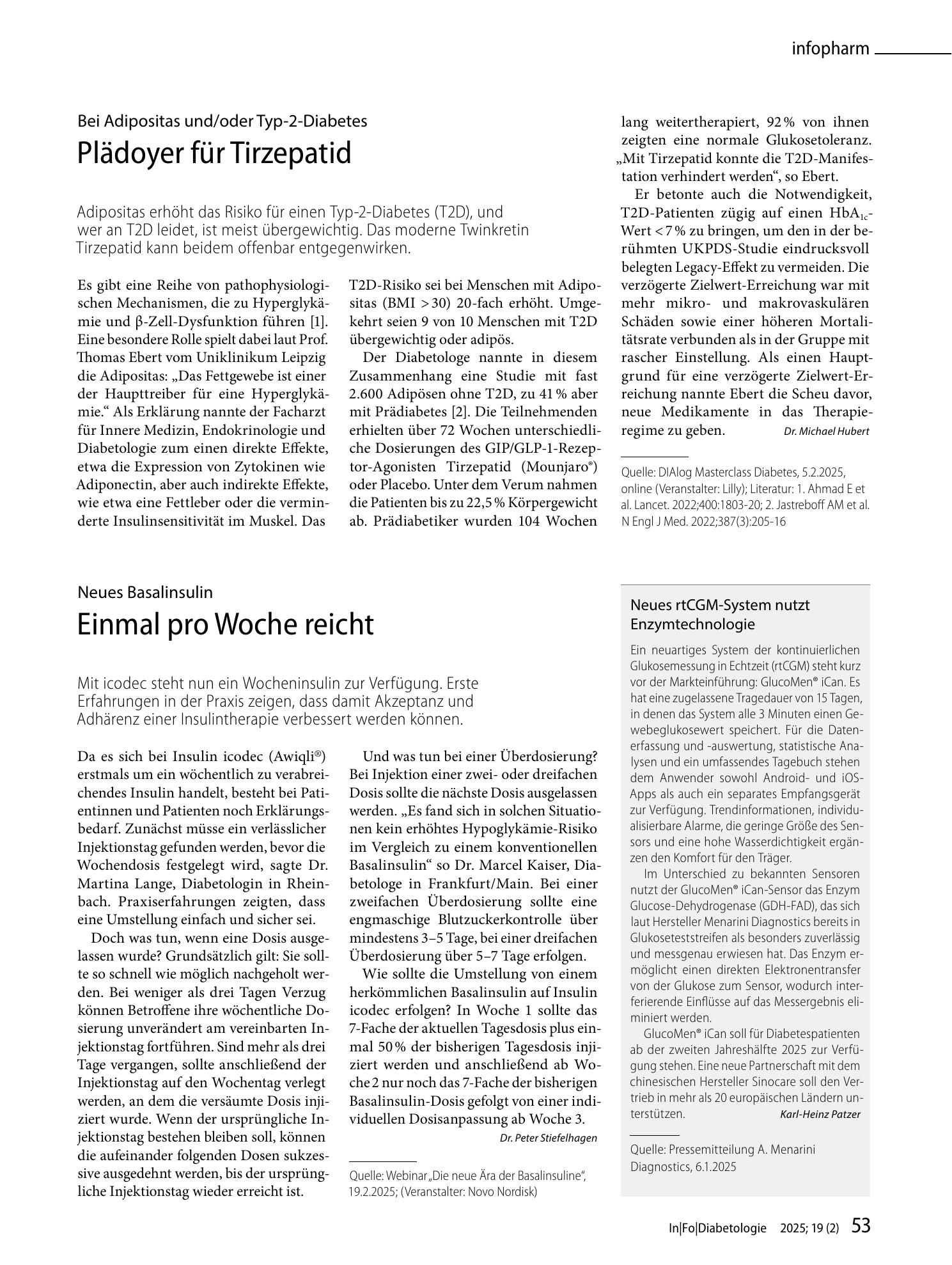 Vorschauseite 1: Einmal pro Woche reicht