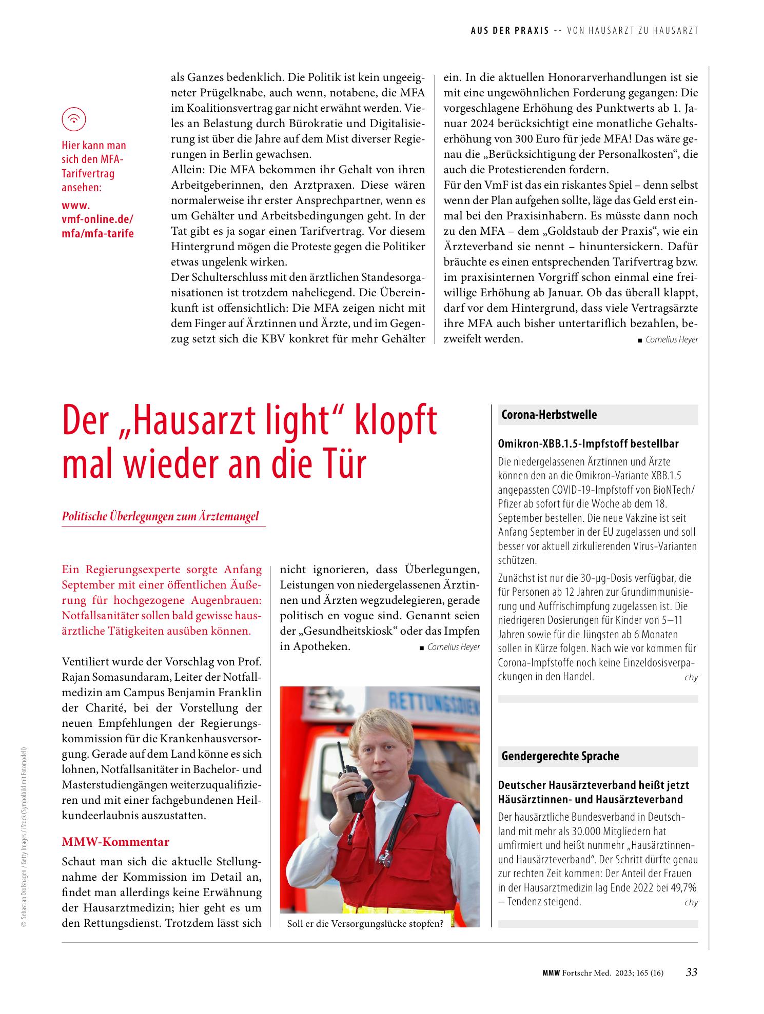 Vorschauseite 1: Omikron-XBB.1.5-Impfstoff bestellbar