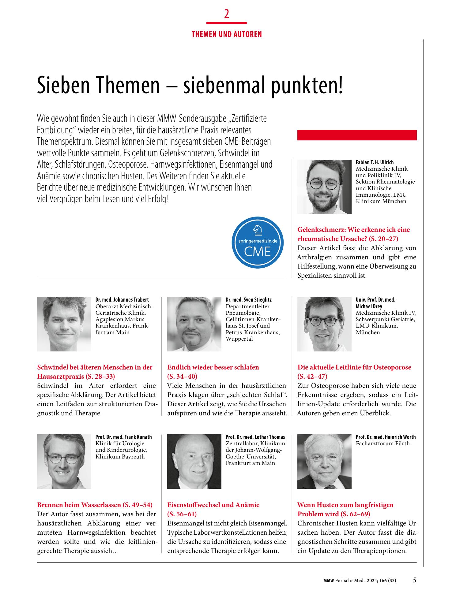 Vorschauseite 1: Sieben Themen - siebenmal punkten!