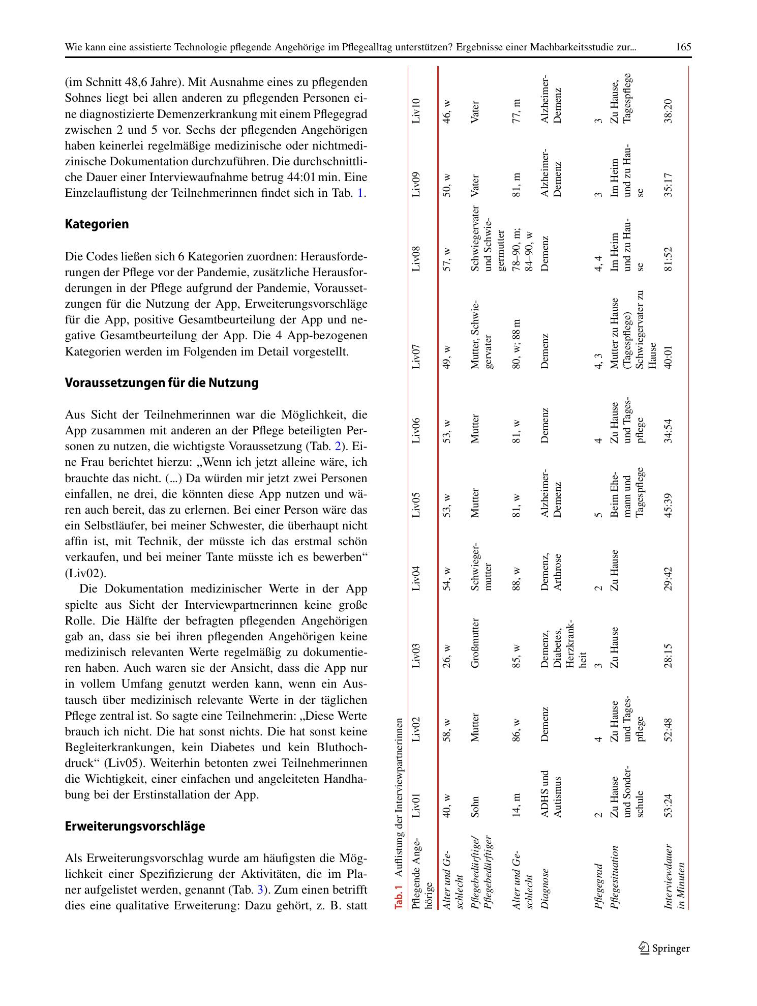 Vorschauseite 4: Wie kann eine assistierte Technologie pflegende Angehörige im Pflegealltag unterstützen? Ergebnisse einer Machbarkeitsstudie zur App Liv