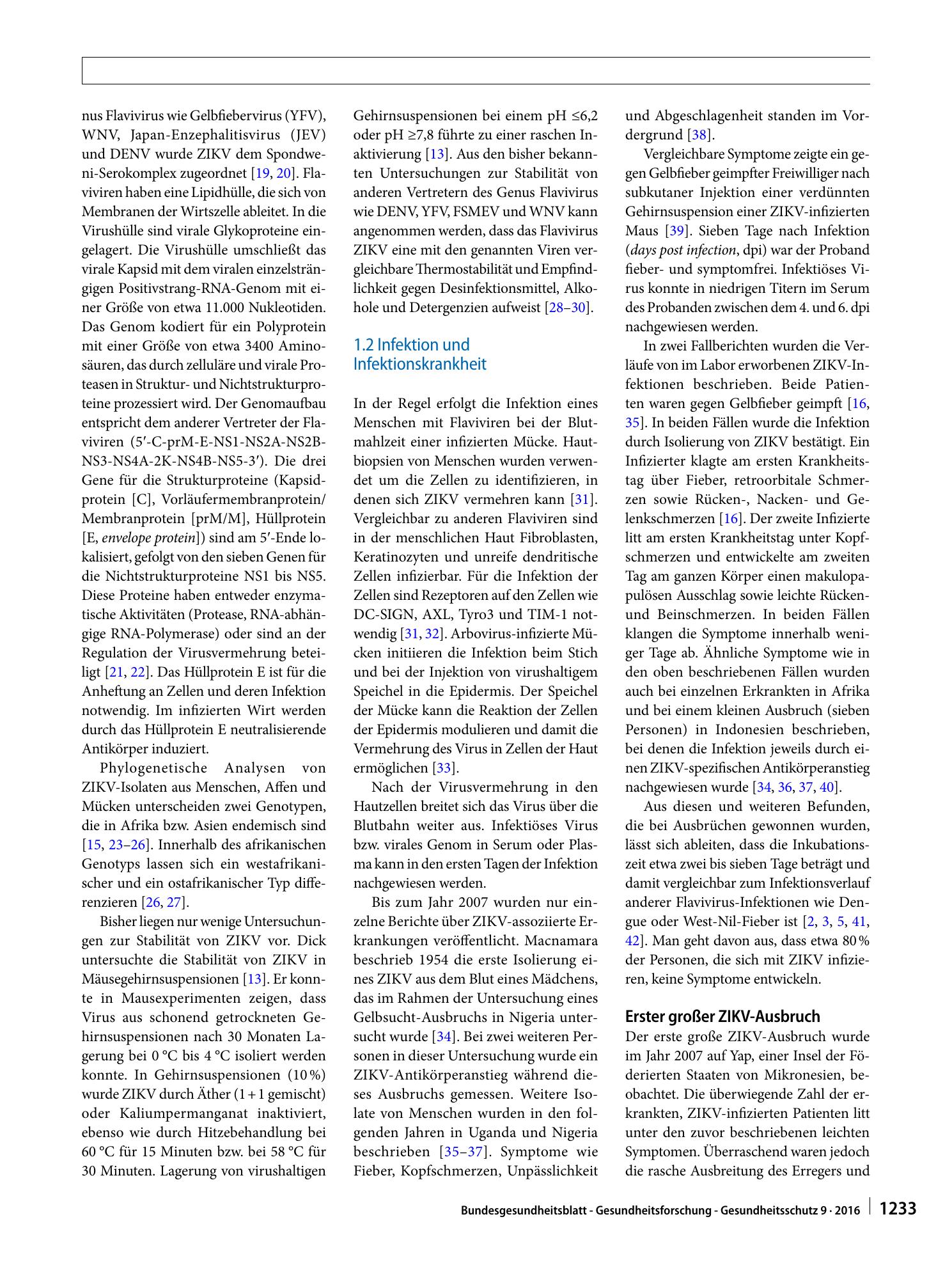 Vorschauseite 2: Zikavirus (ZIKV)