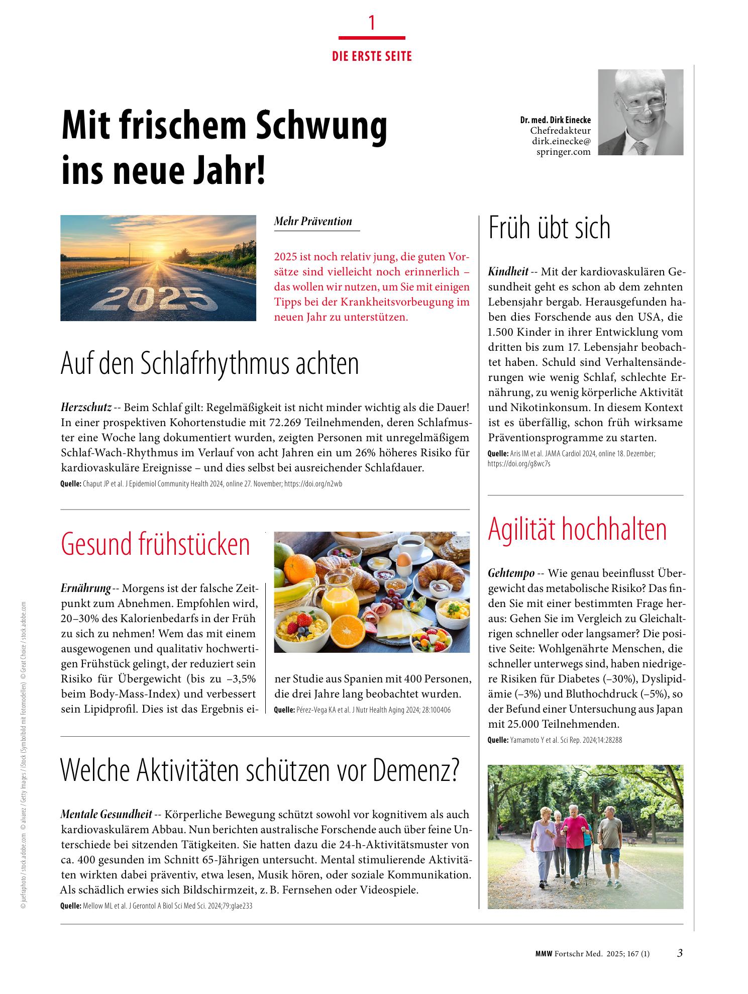 Vorschauseite 1: Die Erste Seite