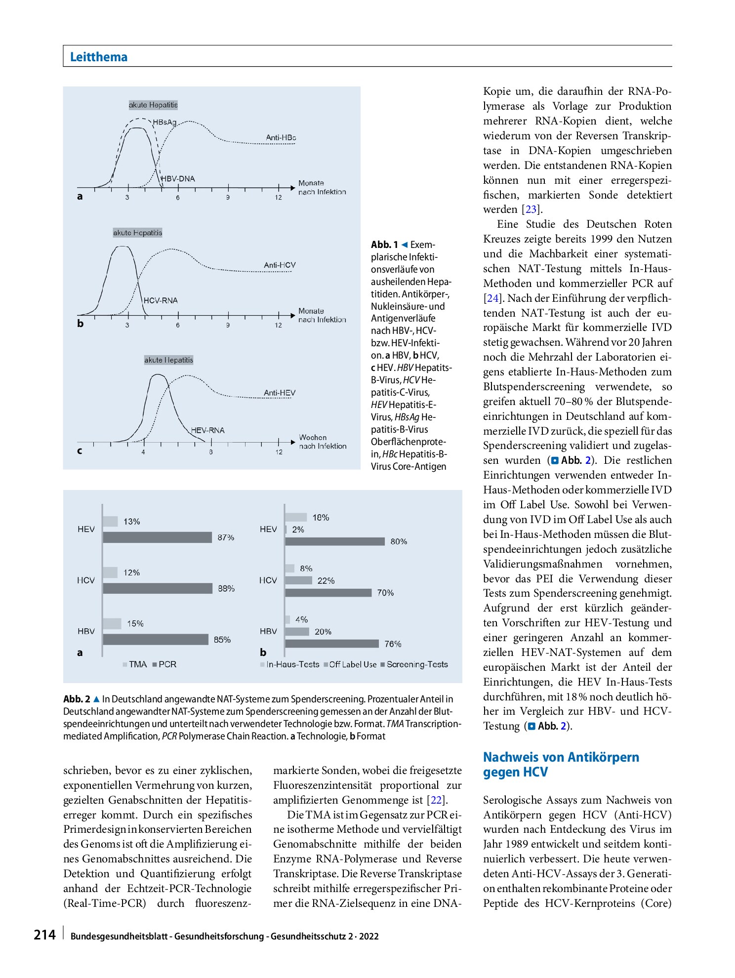 Vorschauseite 6: Sicherheit von Blut und Blutprodukten: Testmethoden zum Nachweis der Hepatitisviren B, C und E