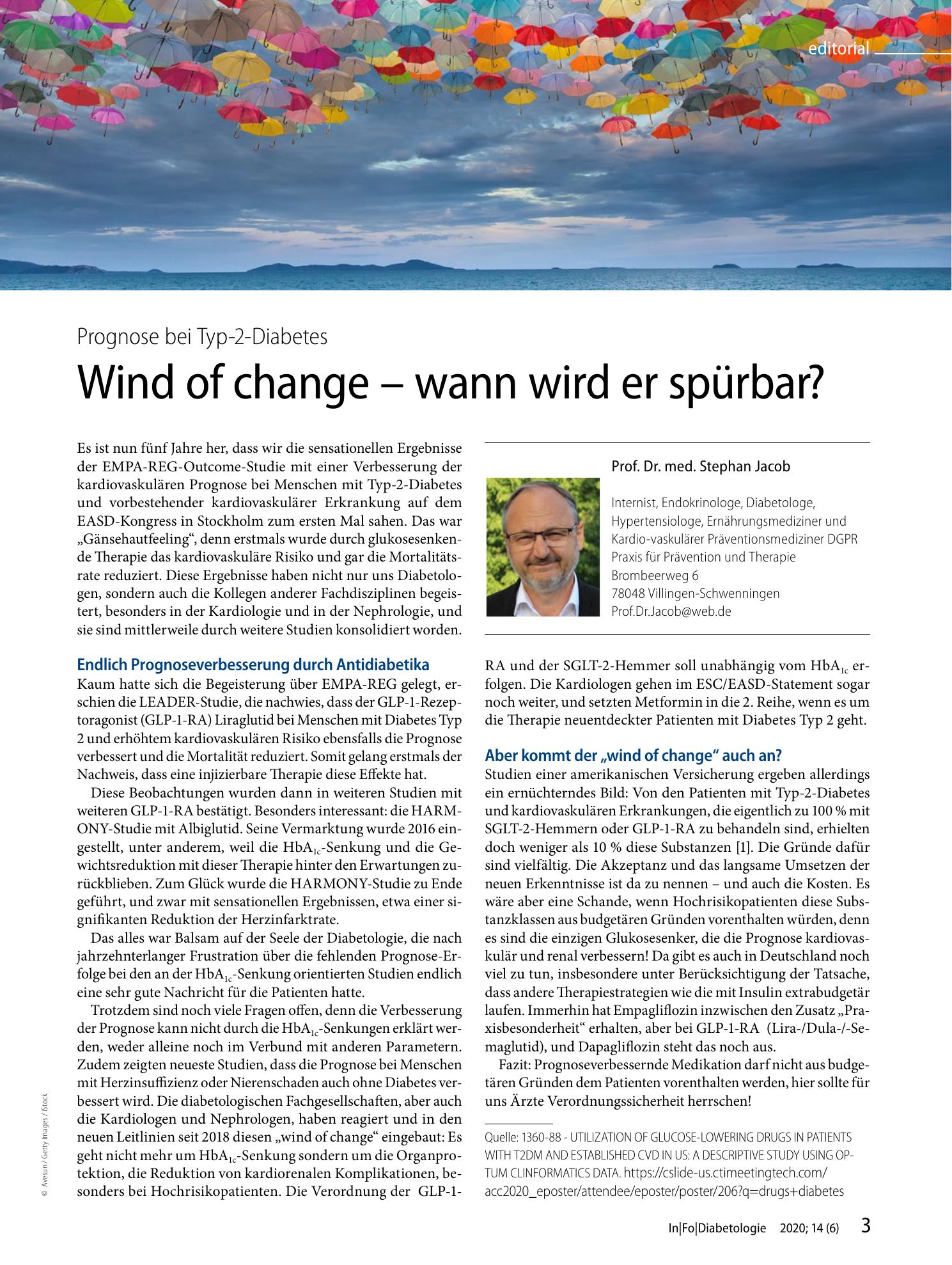 Vorschauseite 1: Wind of change - wann wird er spürbar?