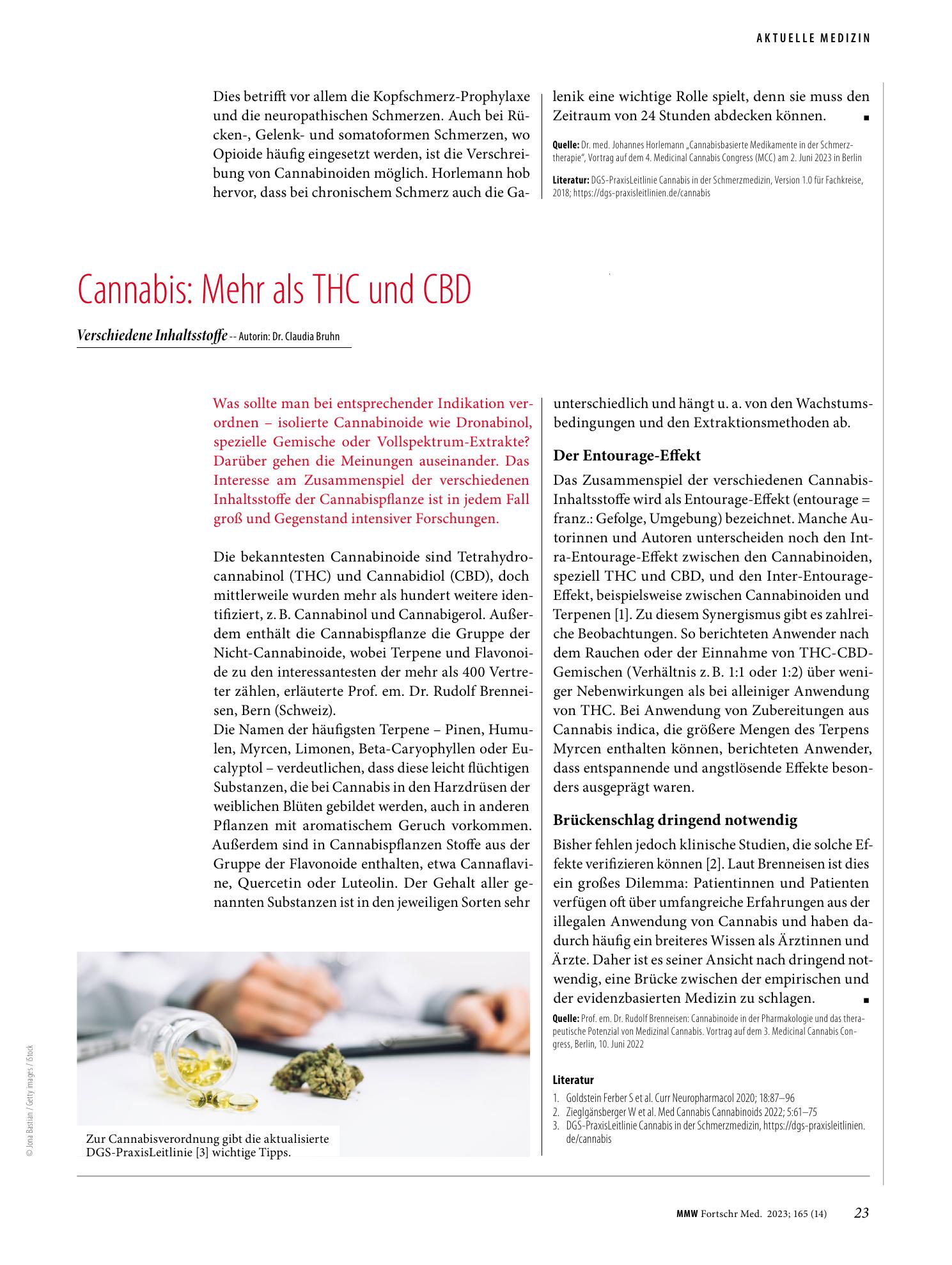 Vorschauseite 1: Cannabis: Mehr als THC und CBD