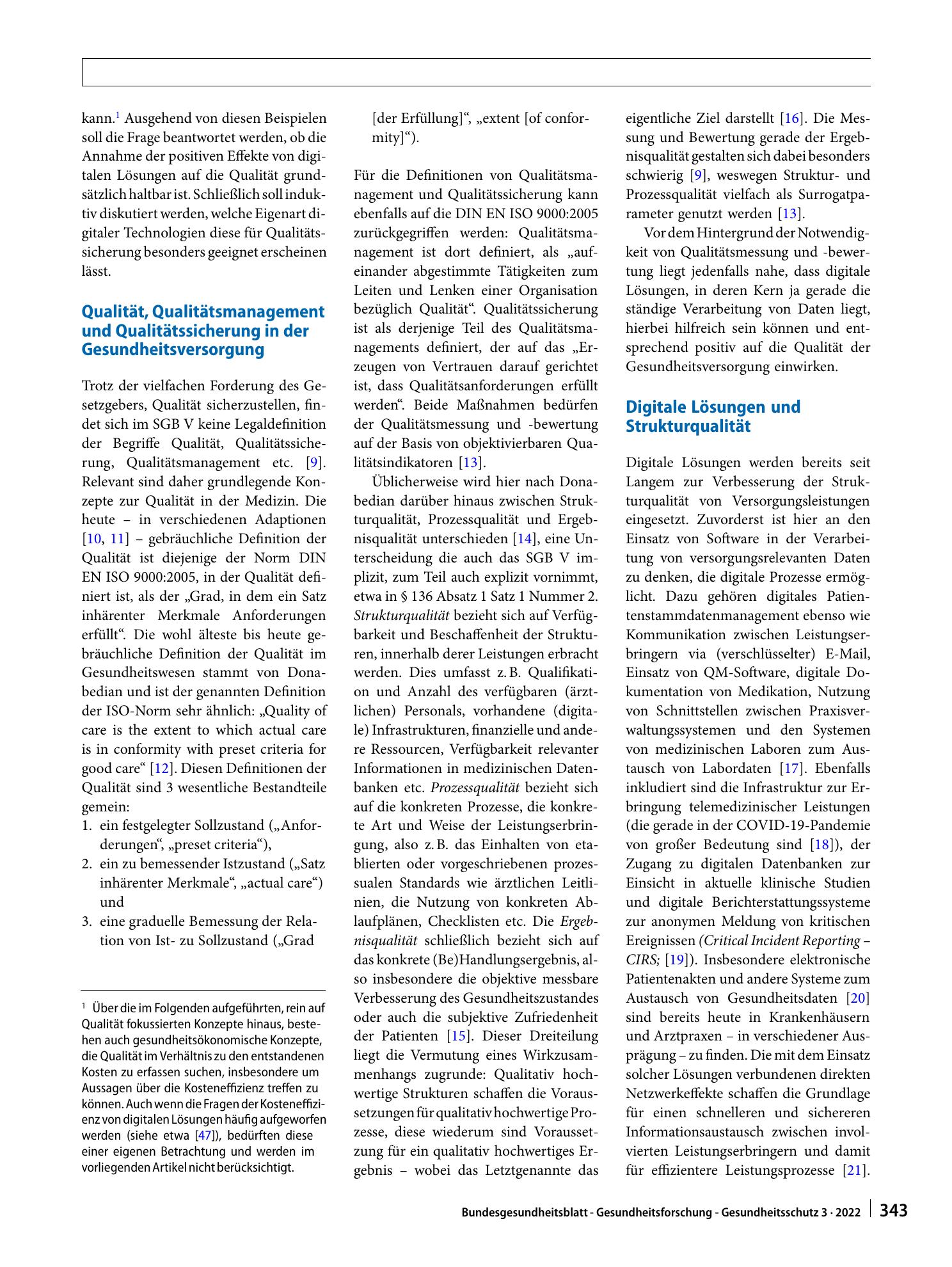 Vorschauseite 2: Digitalisierung im Gesundheitswesen und ihre Effekte auf die Qualität der Gesundheitsversorgung