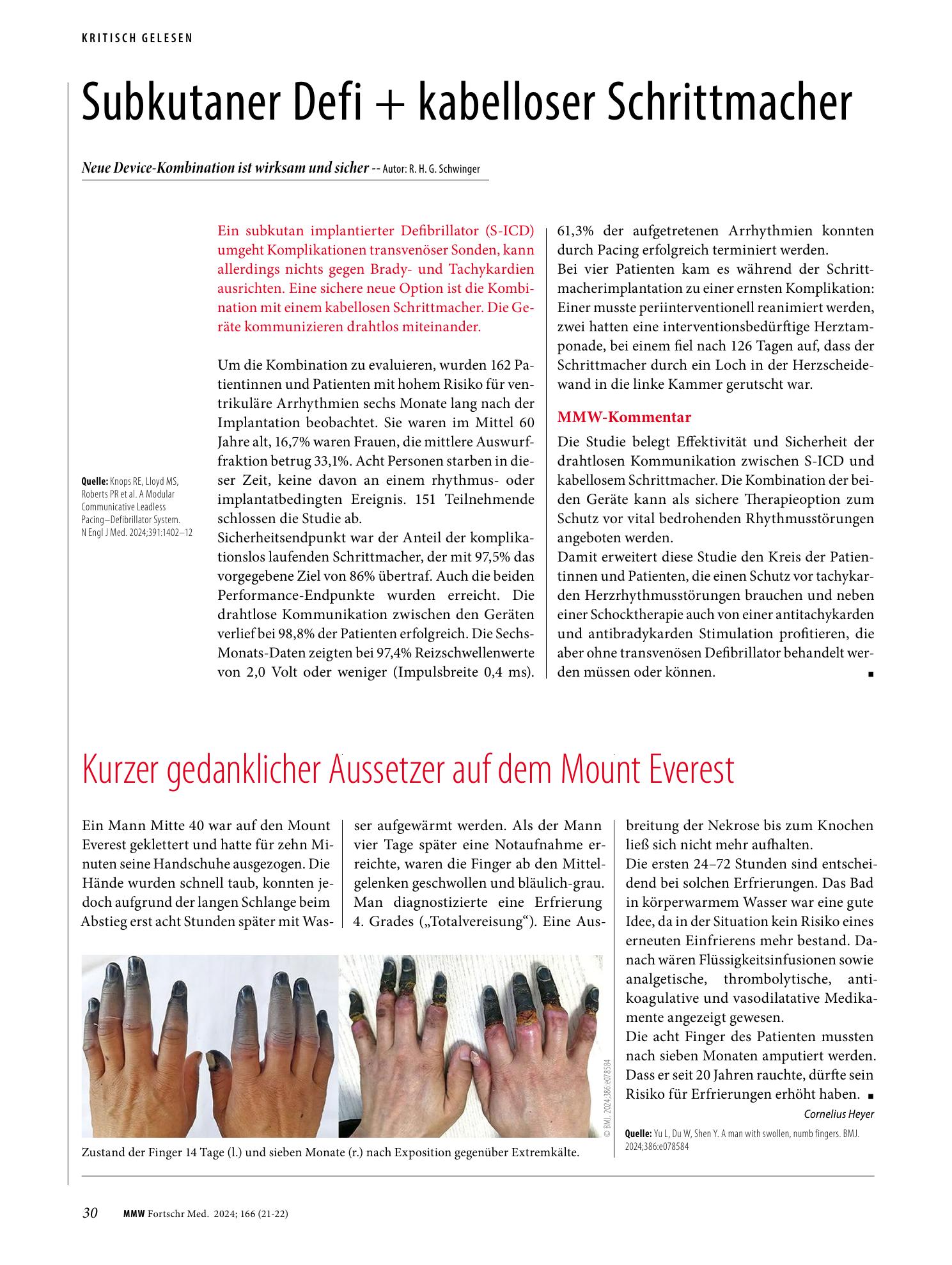 Vorschauseite 1: Kurzer gedanklicher Aussetzer auf dem Mount Everest