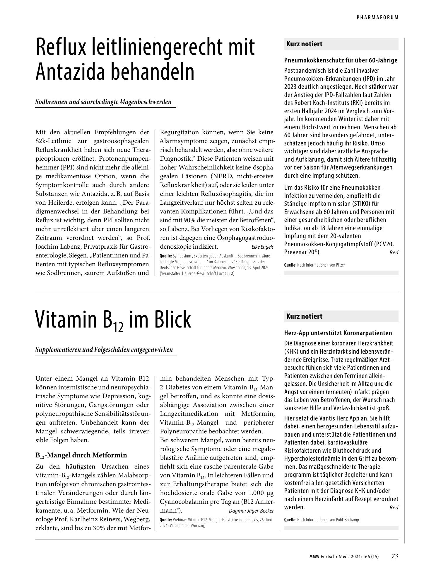 Vorschauseite 1: Vitamin B12 im Blick