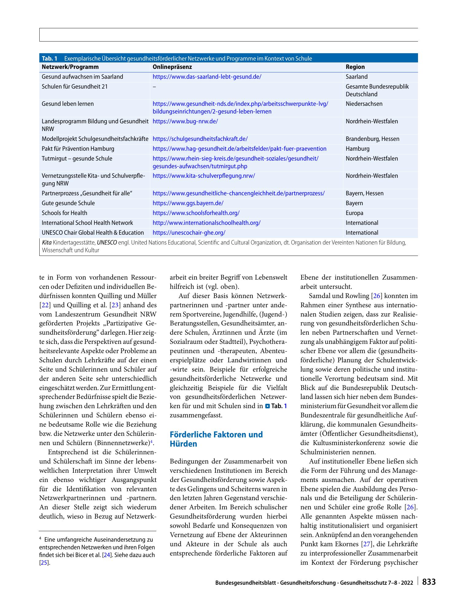 Vorschauseite 5: Die Relevanz von Netzwerkarbeit in der schulischen Gesundheitsförderung