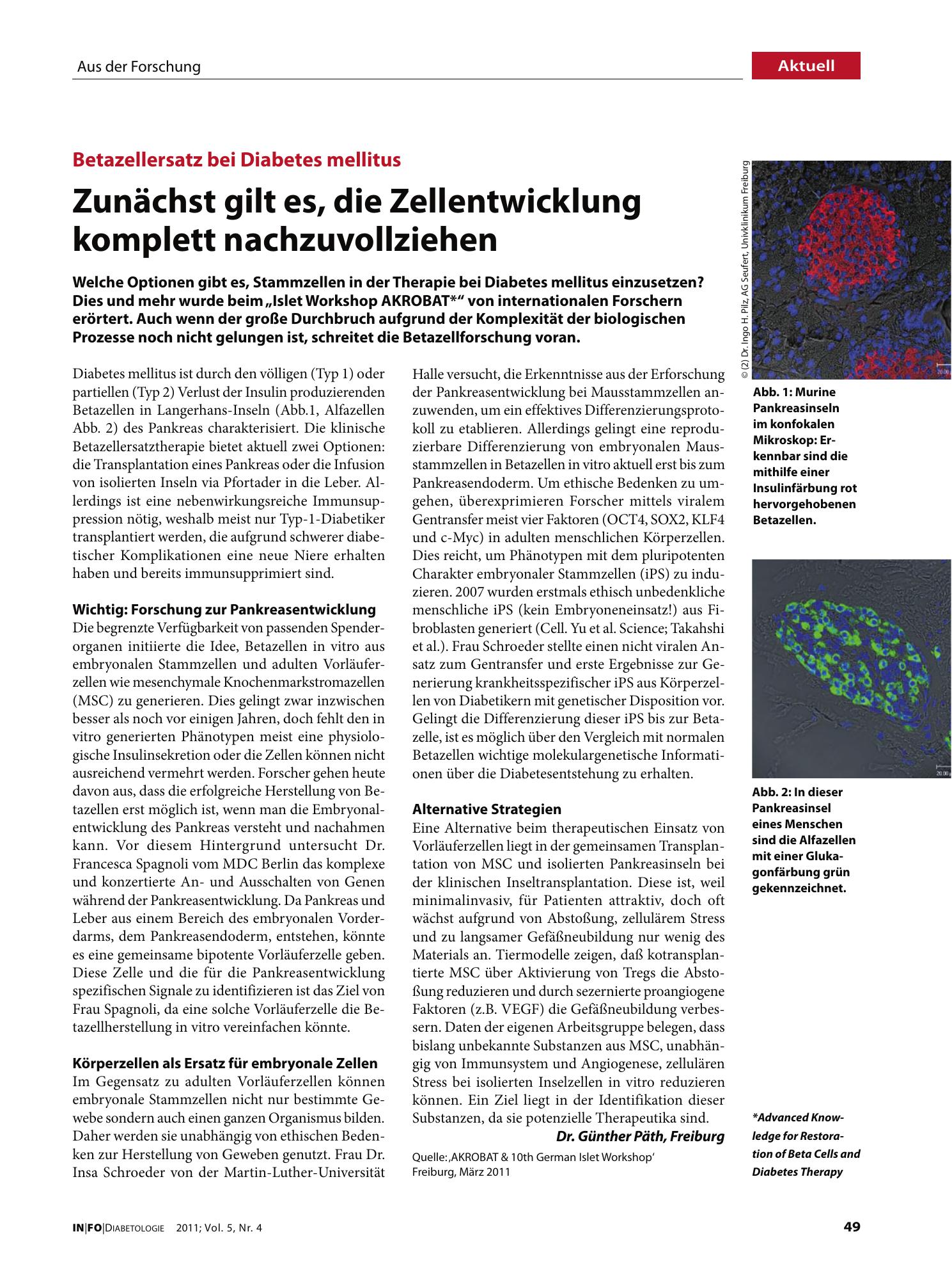 Vorschauseite 1: Zunächst gilt es, die Zellentwicklung komplett nachzuvollziehen