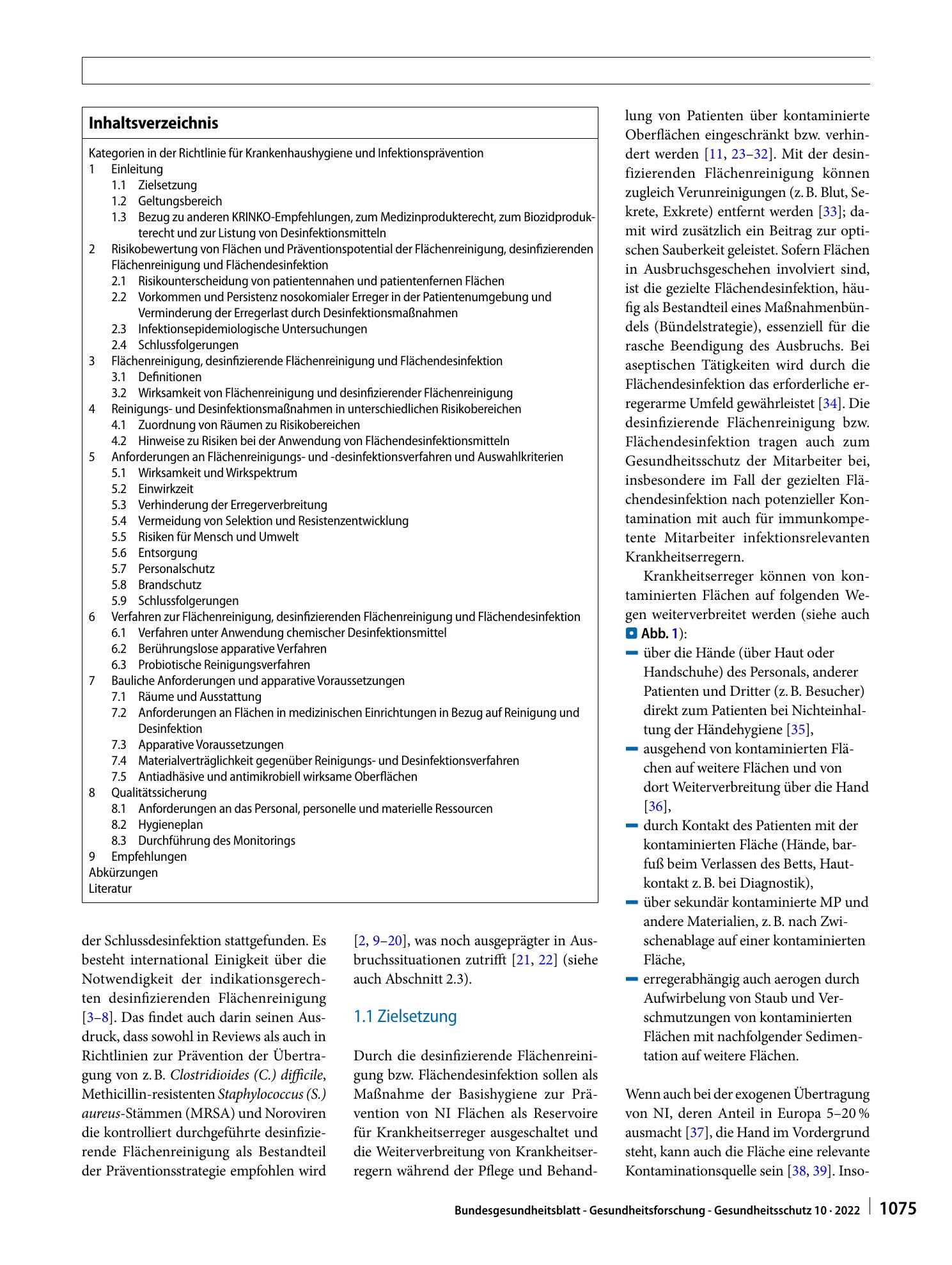 Vorschauseite 2: Anforderungen an die Hygiene bei der Reinigung und Desinfektion von Flächen