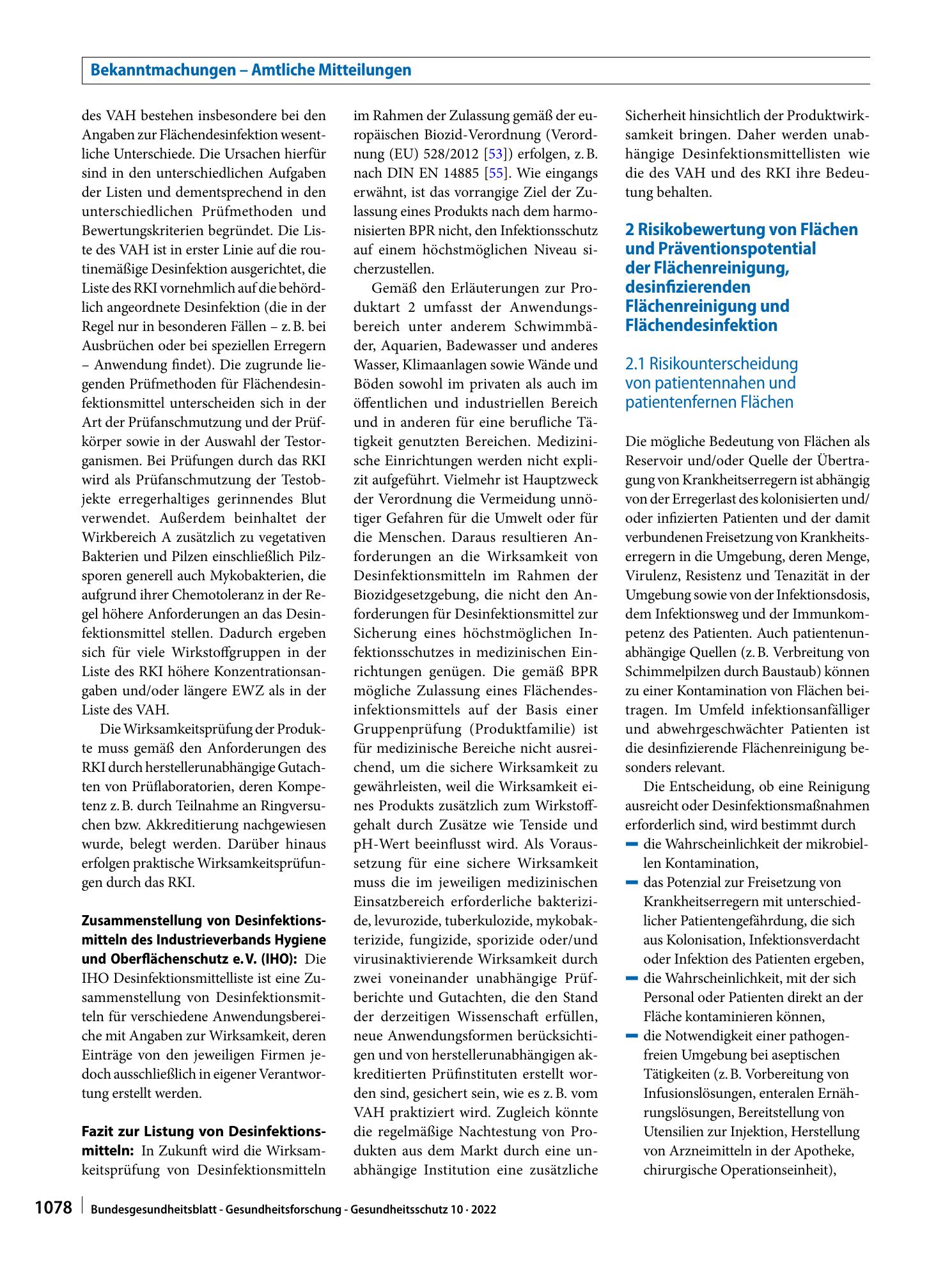 Vorschauseite 5: Anforderungen an die Hygiene bei der Reinigung und Desinfektion von Flächen