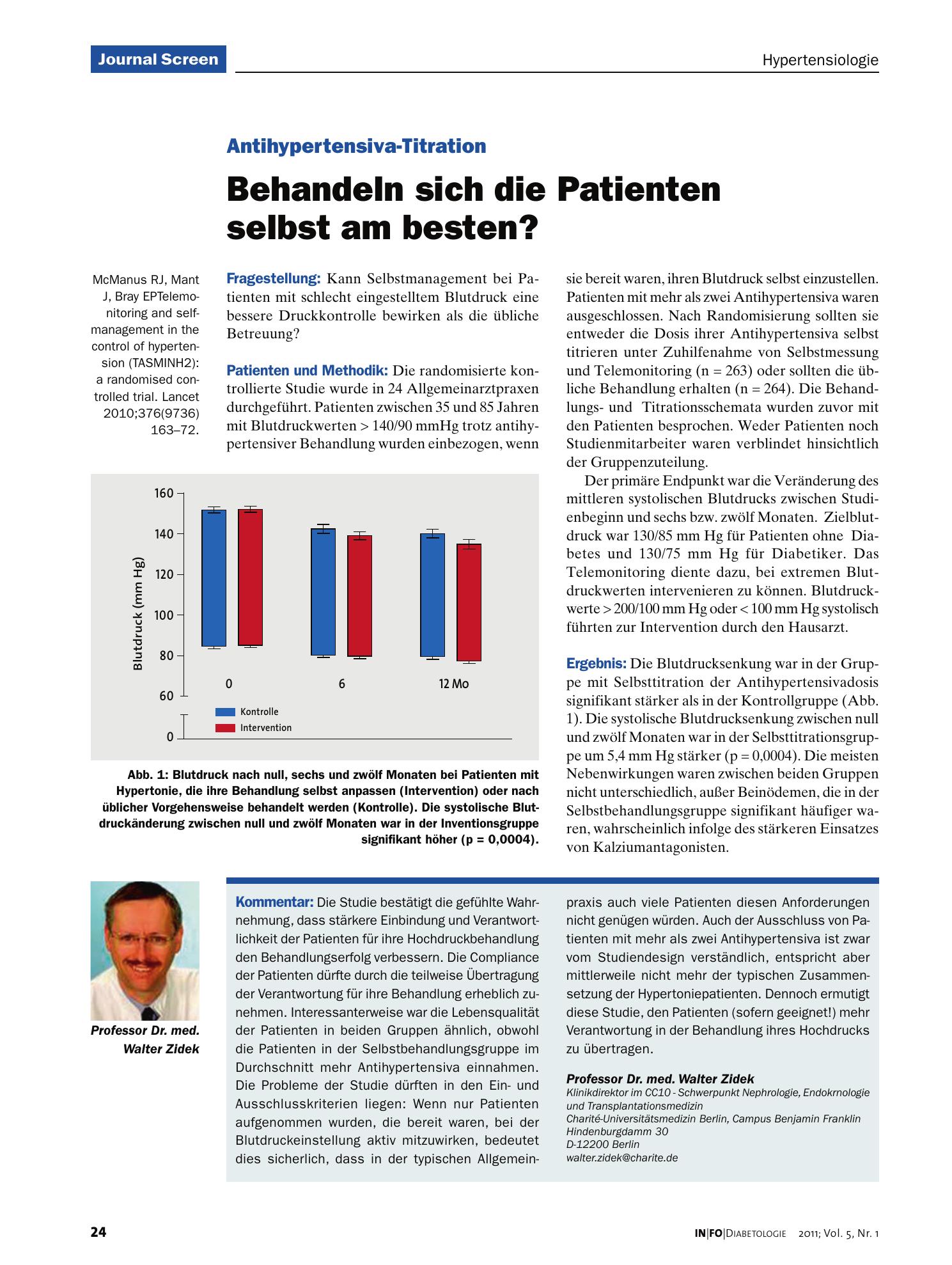 Vorschauseite 1: Behandeln sich die Patienten selbst am besten?