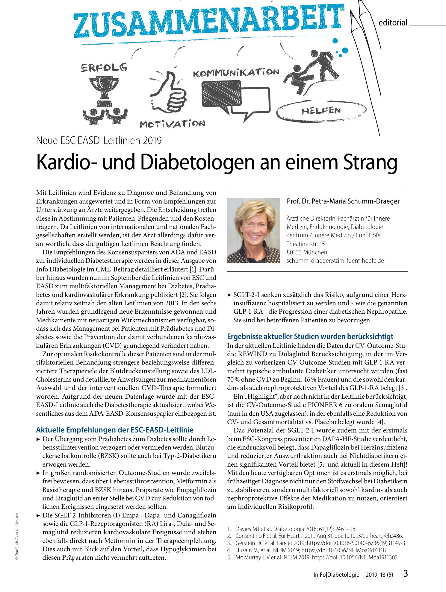 Vorschauseite 1: Kardio- und Diabetologen an einem Strang