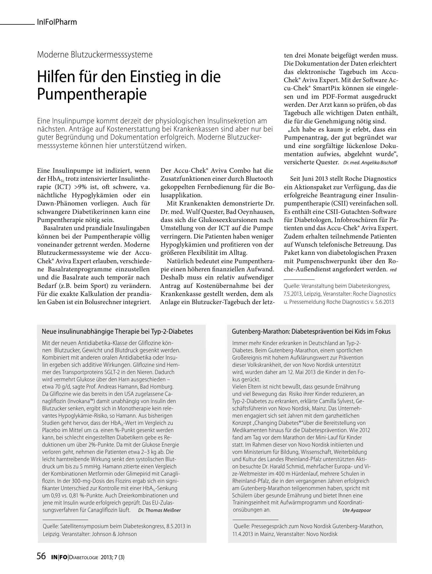 Vorschauseite 1: Neue insulinunabhängige Therapie bei Typ-2-Diabetes