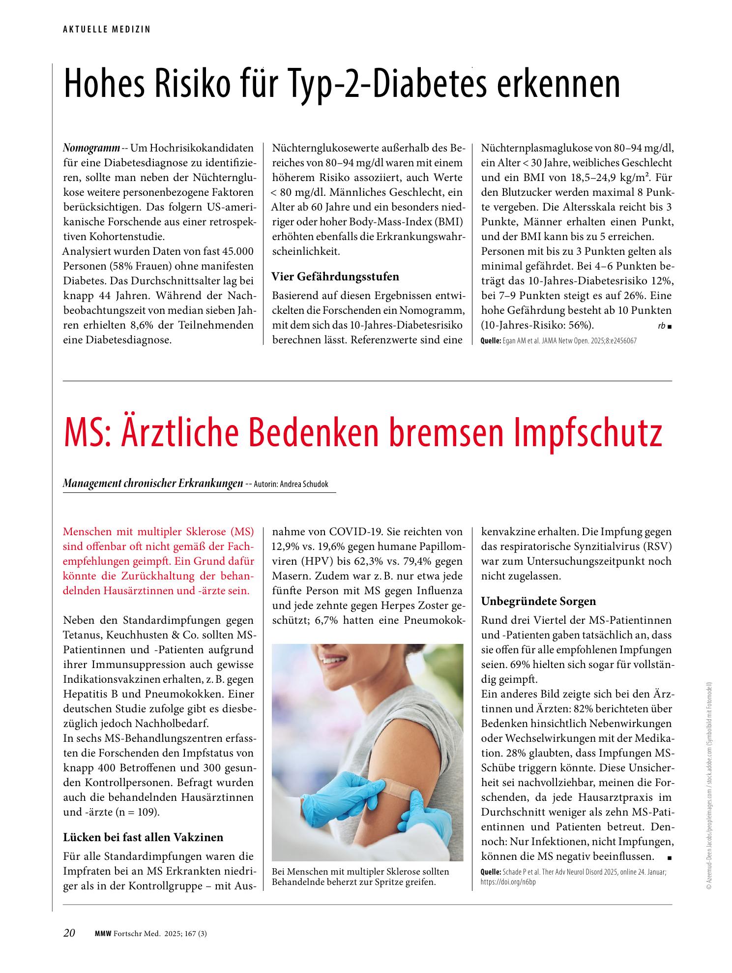 Vorschauseite 1: Hohes Risiko für Typ-2-Diabetes erkennen