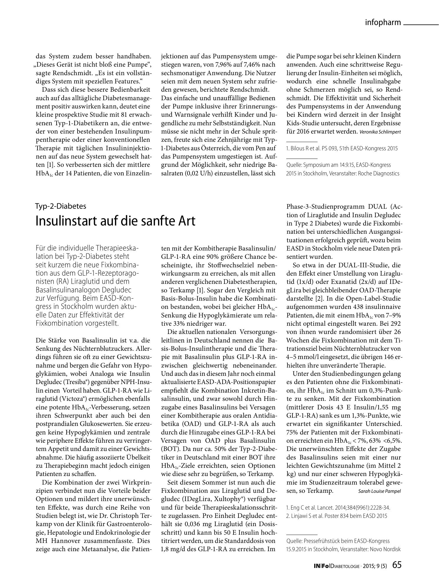 Vorschauseite 1: Insulinstart auf die sanfte Art