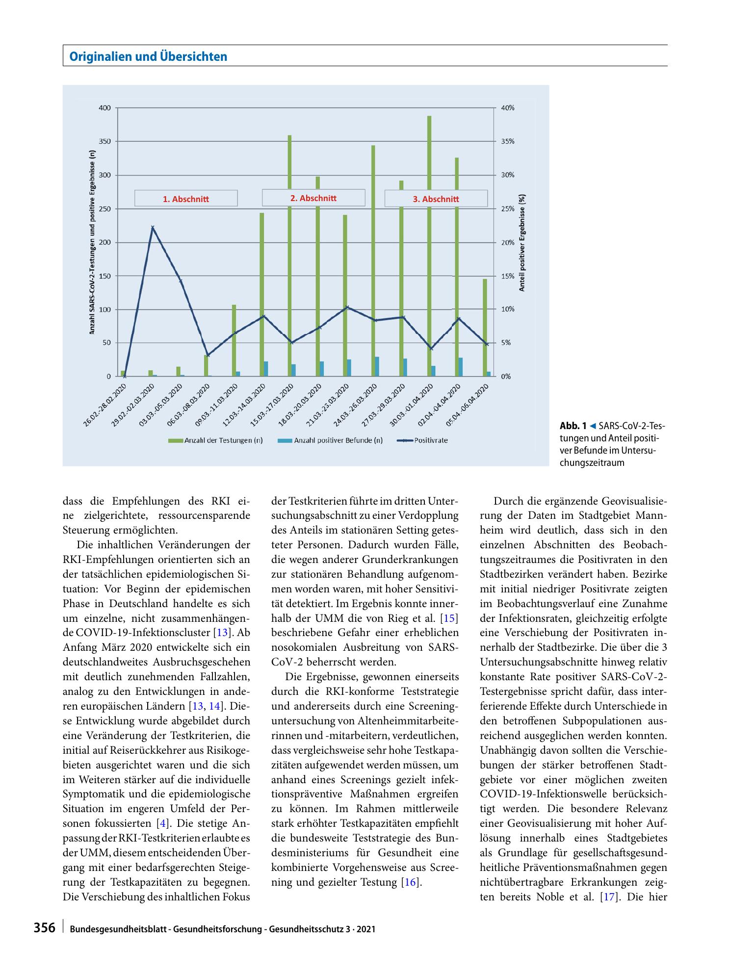 Vorschauseite 4: Evaluation einer SARS-CoV-2-Teststrategie zu Beginn der COVID-19-Pandemie in einem südwestdeutschen Universitätsklinikum