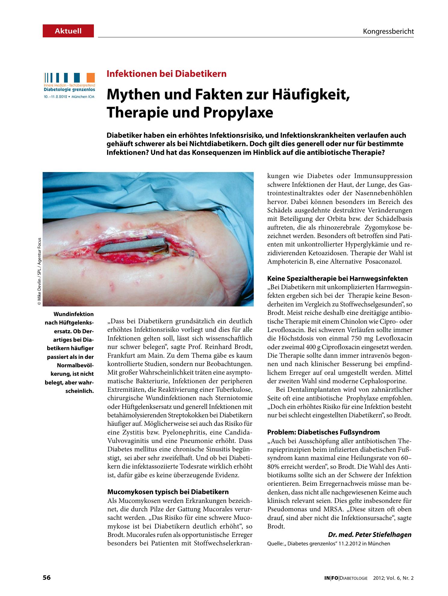 Vorschauseite 1: Mythen und Fakten zur Häufigkeit, Therapie und Propylaxe