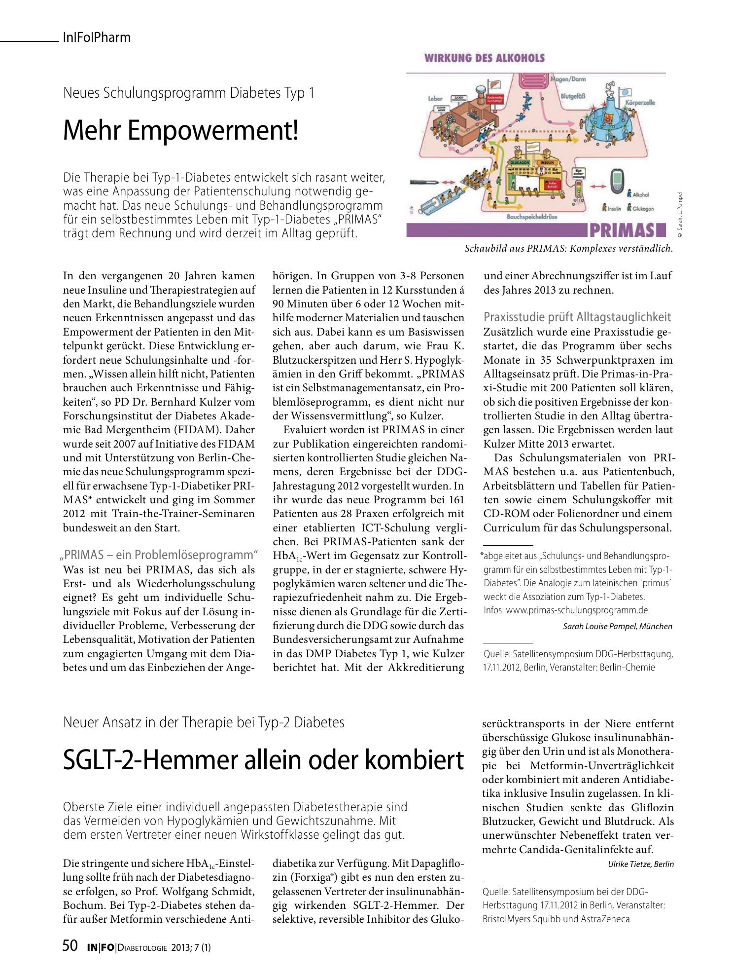 Vorschauseite 1: SGLT-2-Hemmer allein oder kombiert