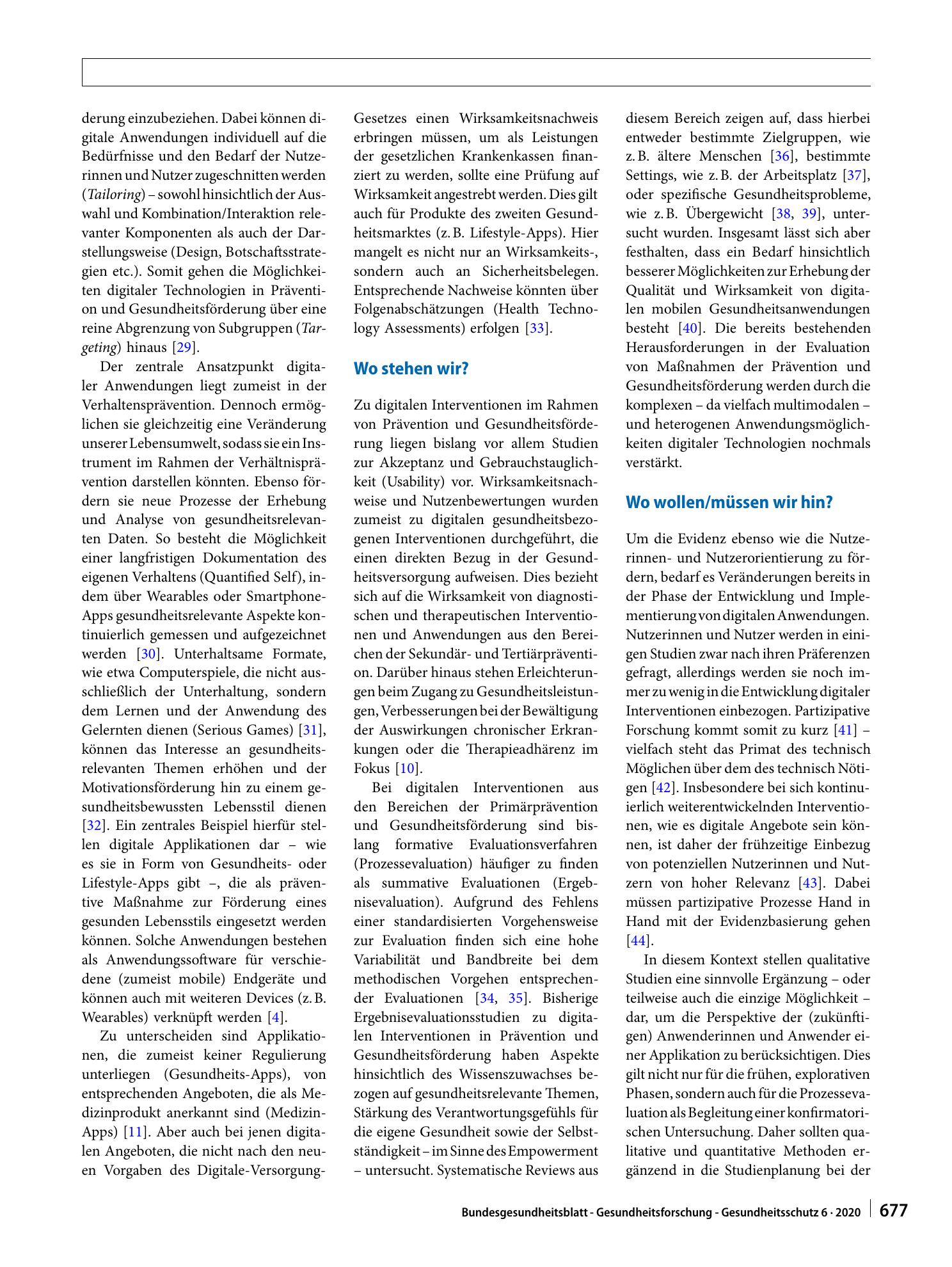 Vorschauseite 4: Digitale Interventionen in Prävention und Gesundheitsförderung: Welche Form der Evidenz haben wir und welche wird benötigt?