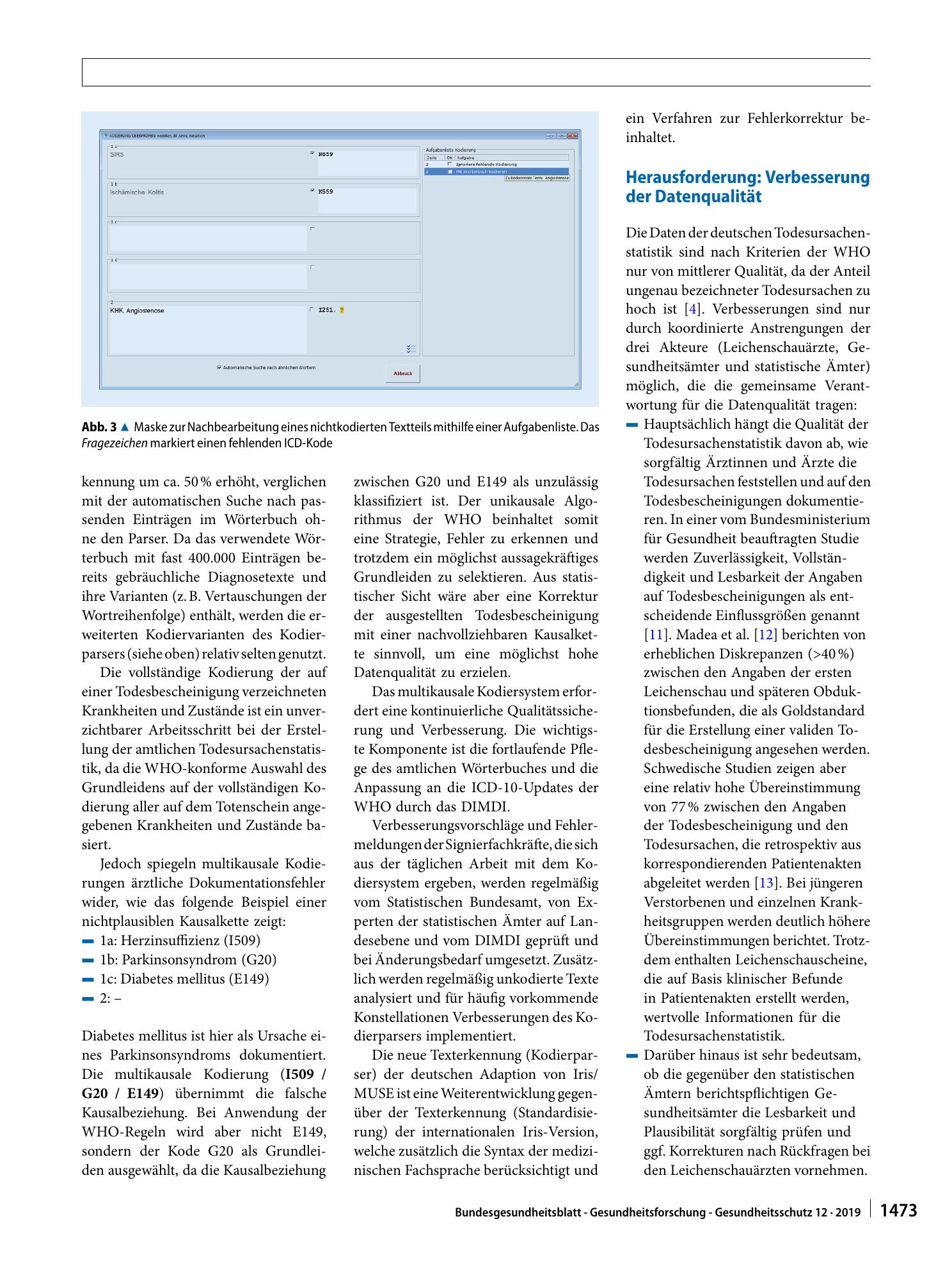 Vorschauseite 6: Elektronische Kodierung von Todesbescheinigungen