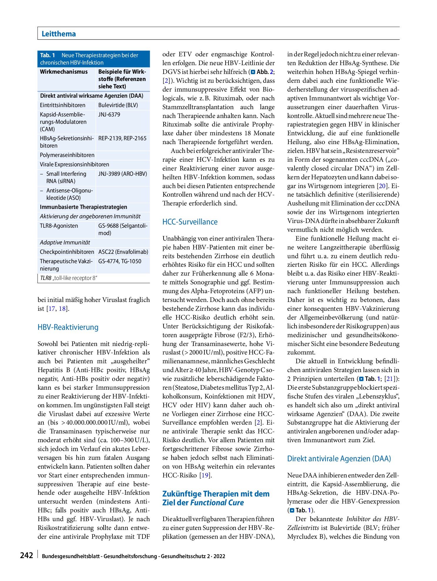 Vorschauseite 5: Chronische Hepatitis-B-Virusinfektion: aktuelle und zukünftige Therapieansätze