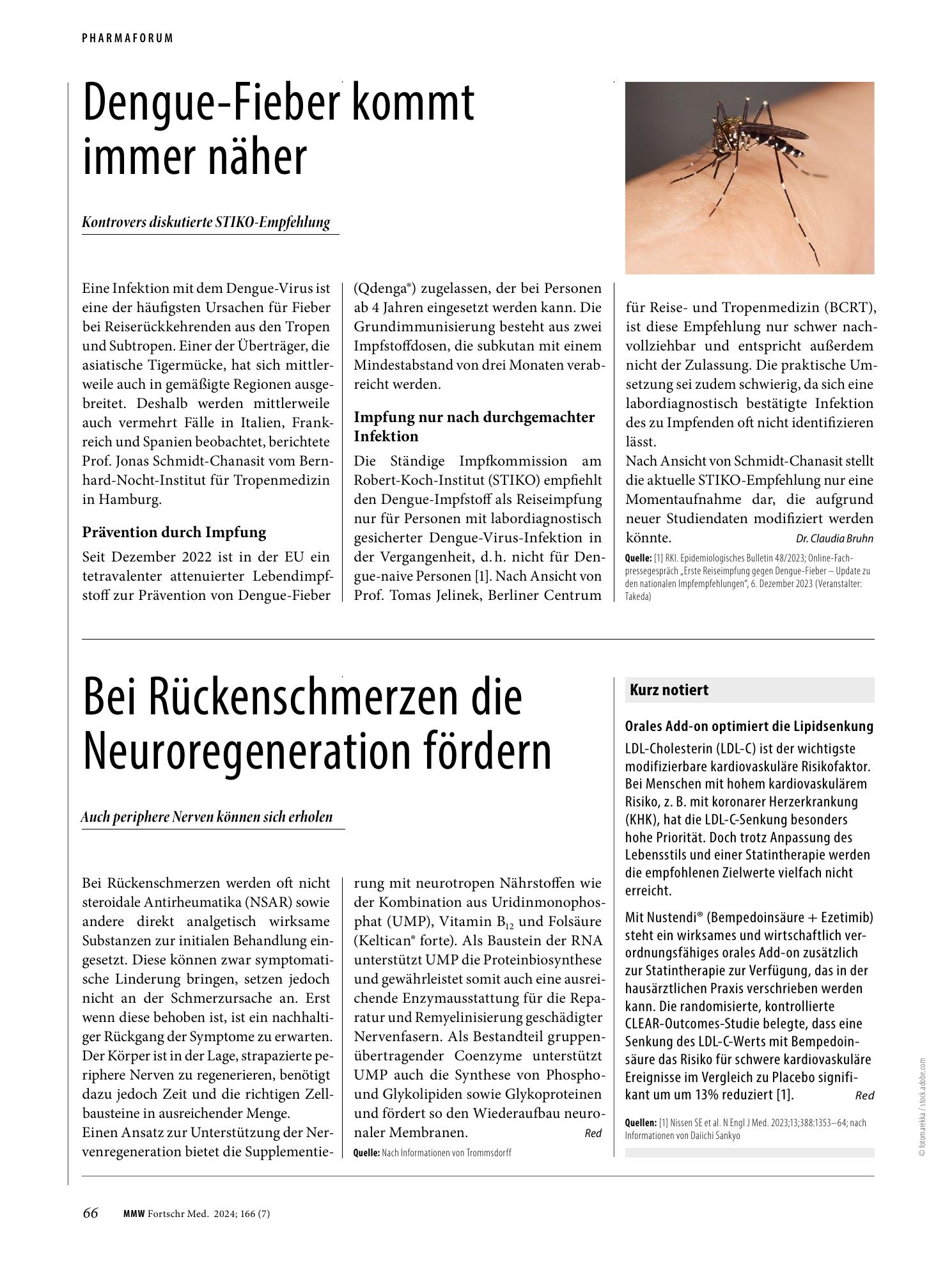 Vorschauseite 1: Bei Rückenschmerzen die Neuroregeneration fördern