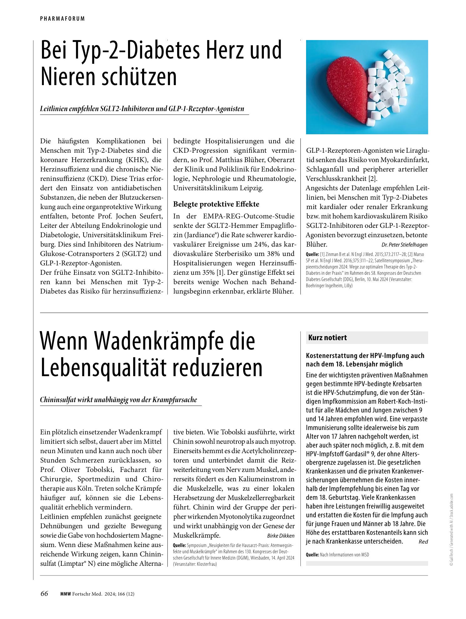 Vorschauseite 1: Kostenerstattung der HPV-Impfung auch nach dem 18. Lebensjahr möglich