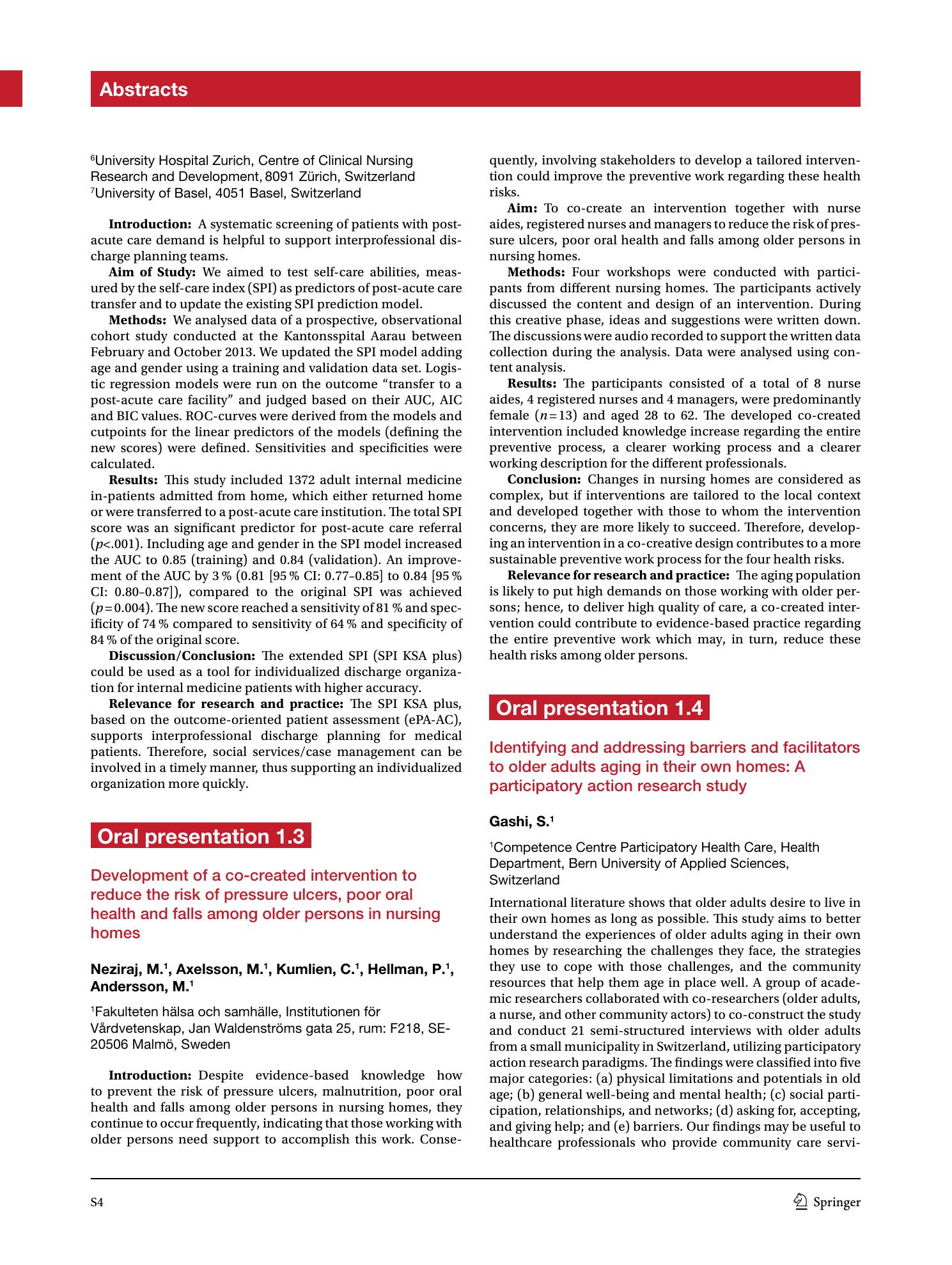 Vorschauseite 4: The 19th European Doctoral Conference Nursing Science – EDCNS