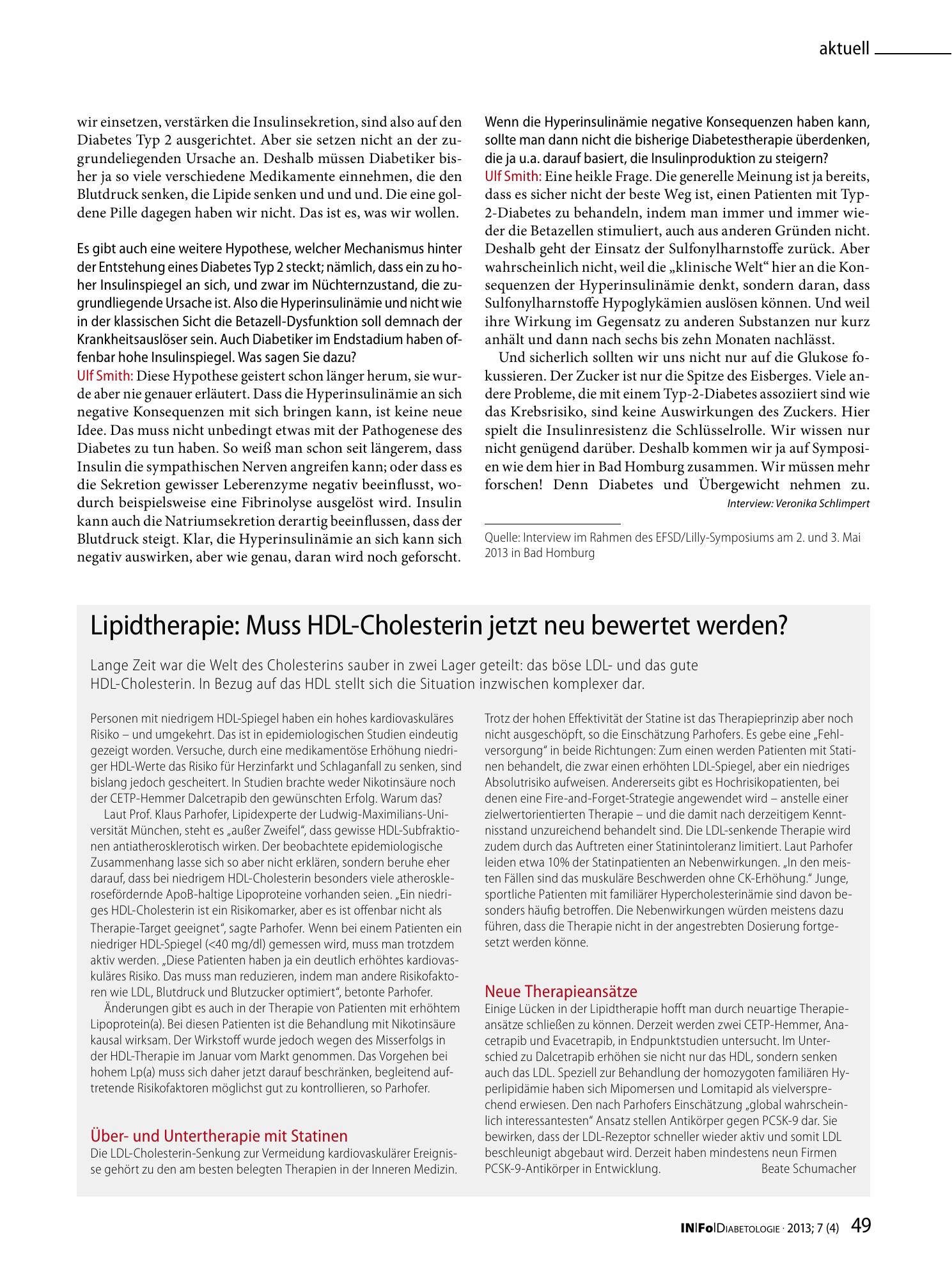 Vorschauseite 1: Lipidtherapie: Muss HDL-Cholesterin jetzt neu bewertet werden?