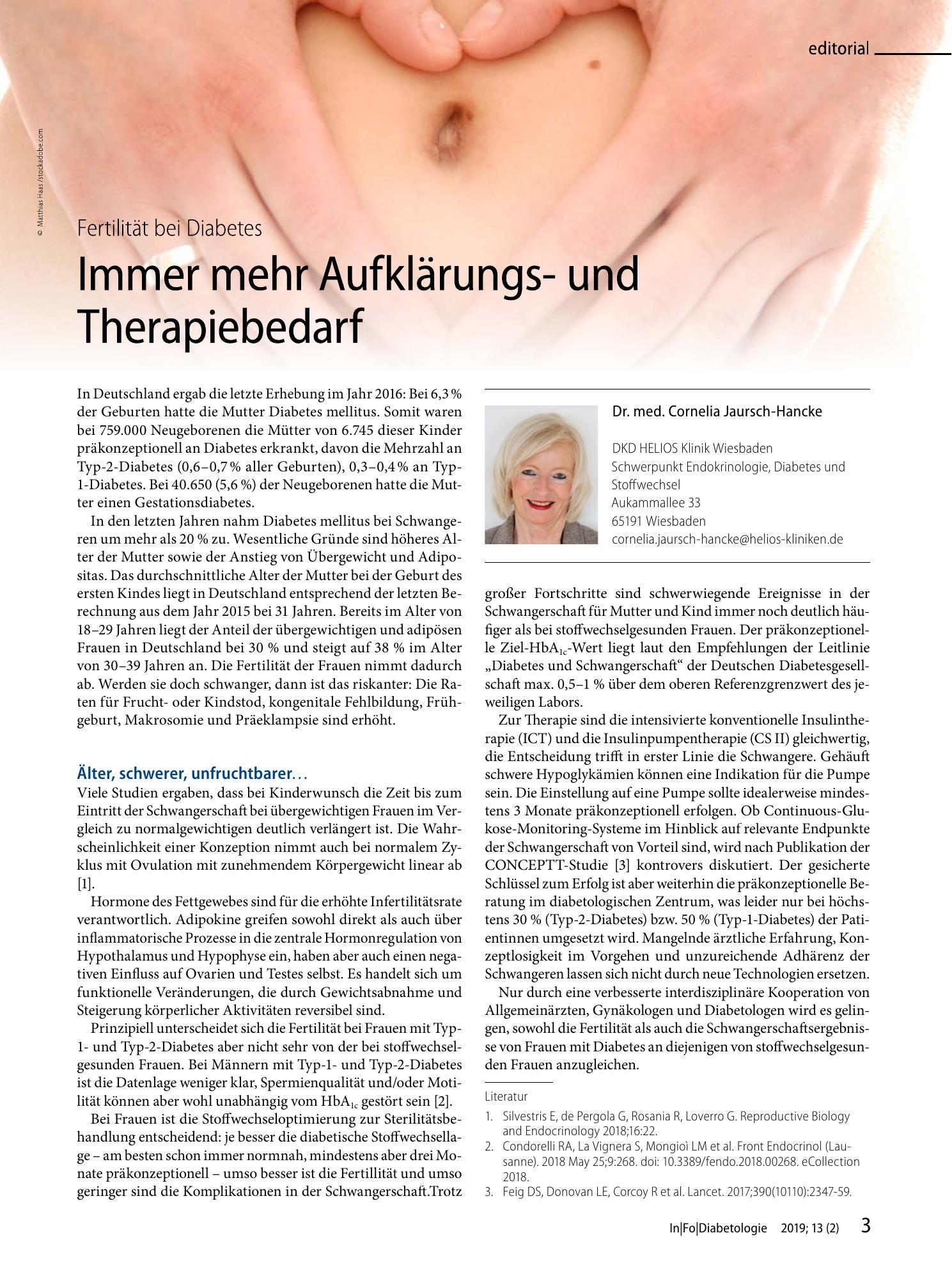 Vorschauseite 1: Immer mehr Aufklärungs- und Therapiebedarf