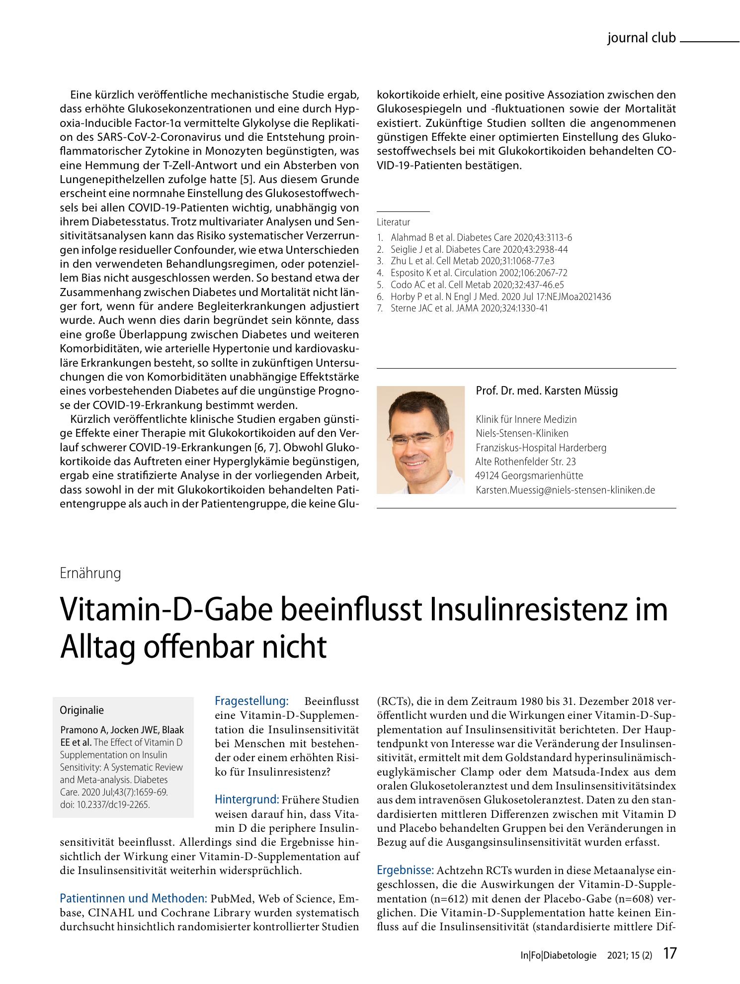 Vorschauseite 2: Stark schwankende Blutglukosespiegel begünstigen wohl schweren COVID-19-Verlauf