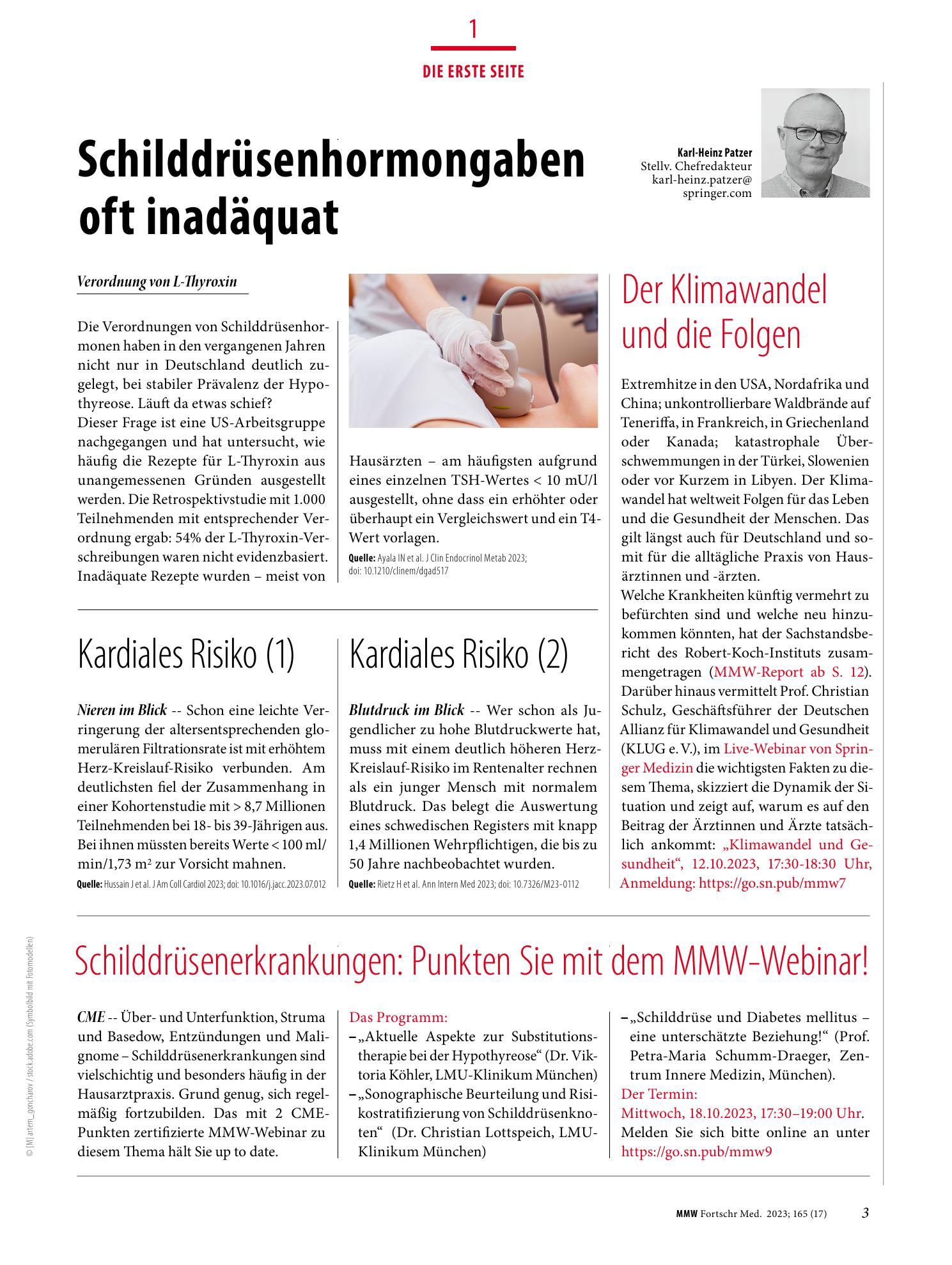 Vorschauseite 1: Die Erste Seite