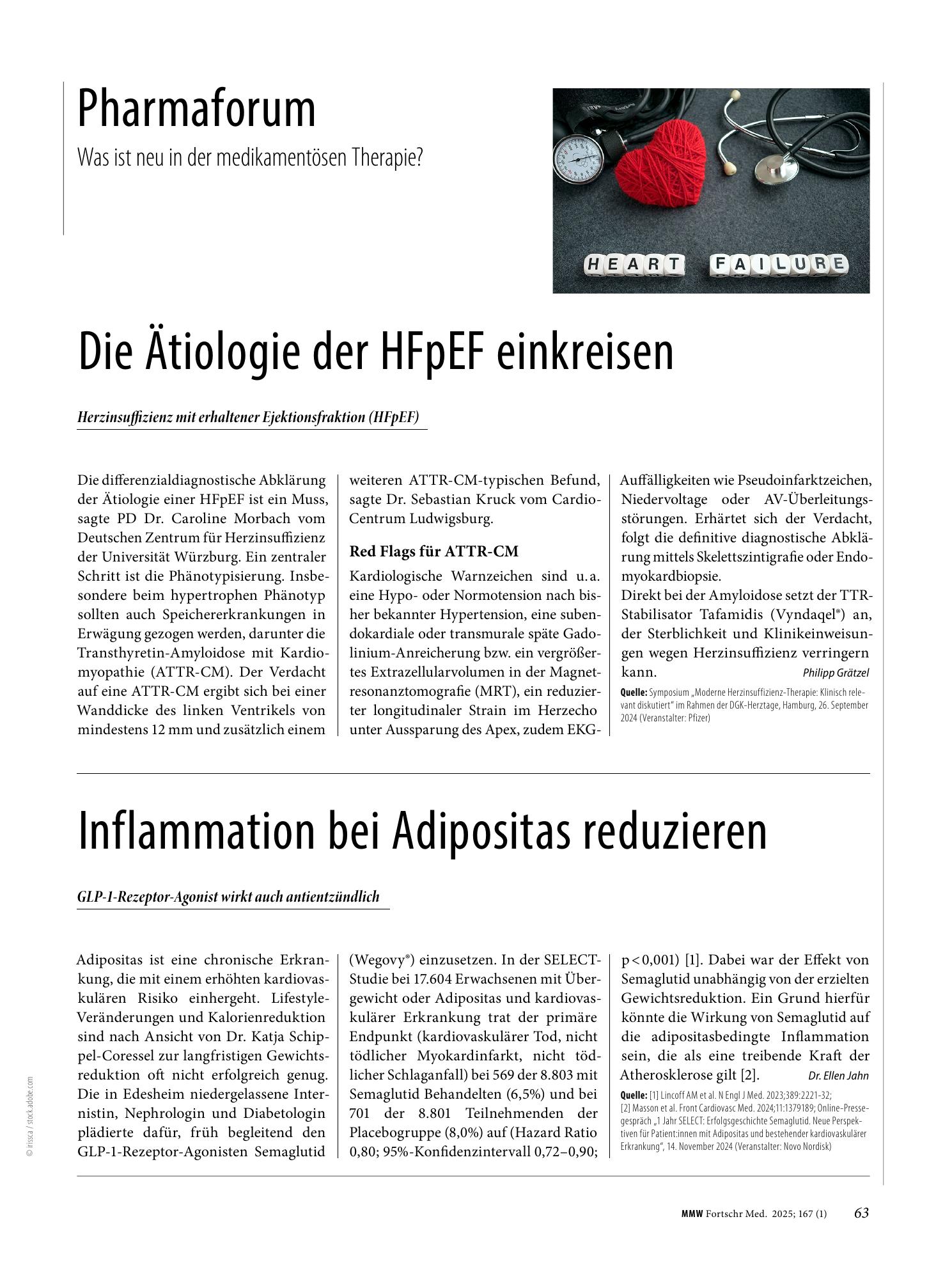 Vorschauseite 1: Die Ätiologie der HFpEF einkreisen