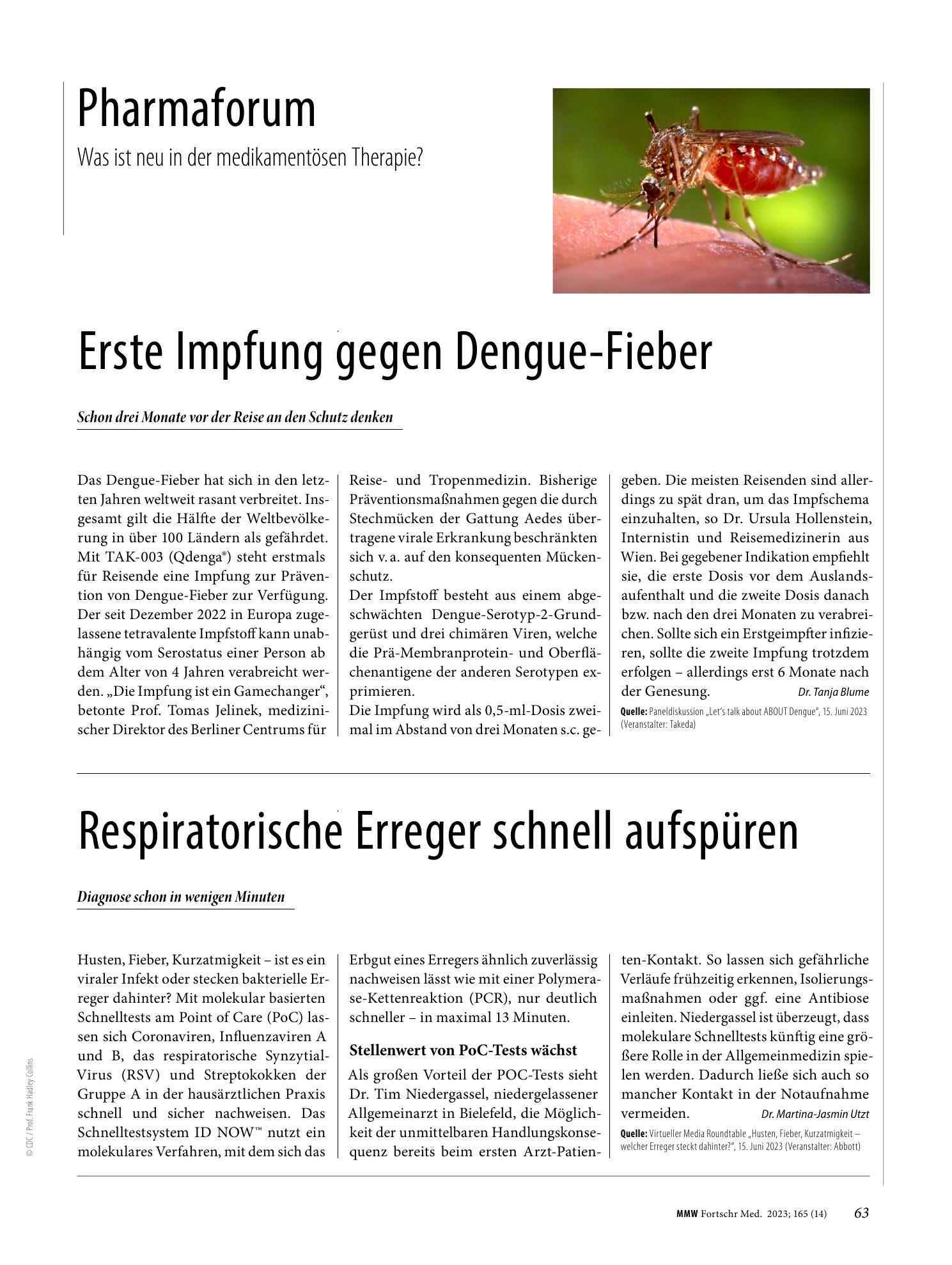Vorschauseite 1: Respiratorische Erreger schnell aufspüren