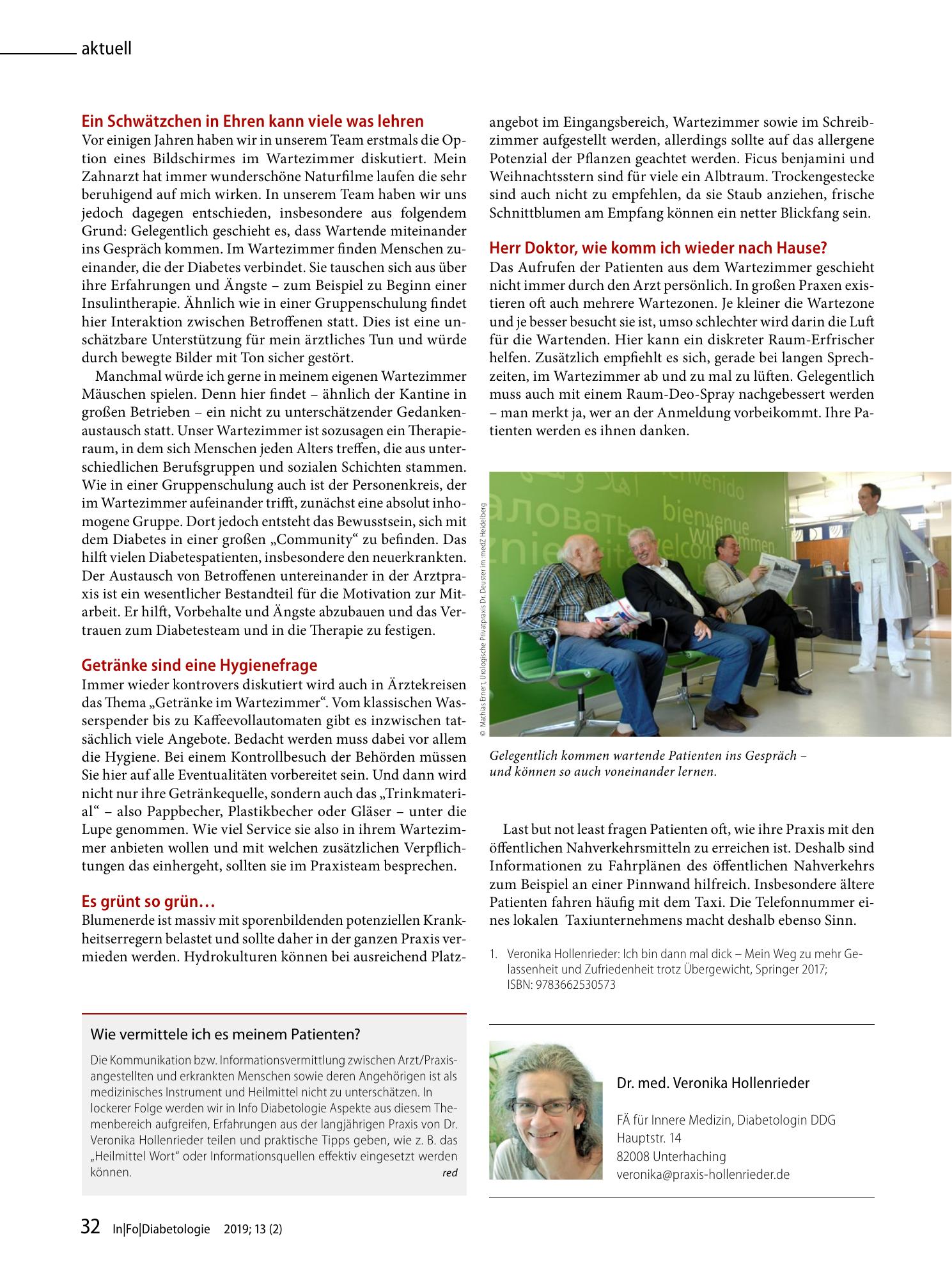 Vorschauseite 1: Wie vermittele ich es meinem Patienten?