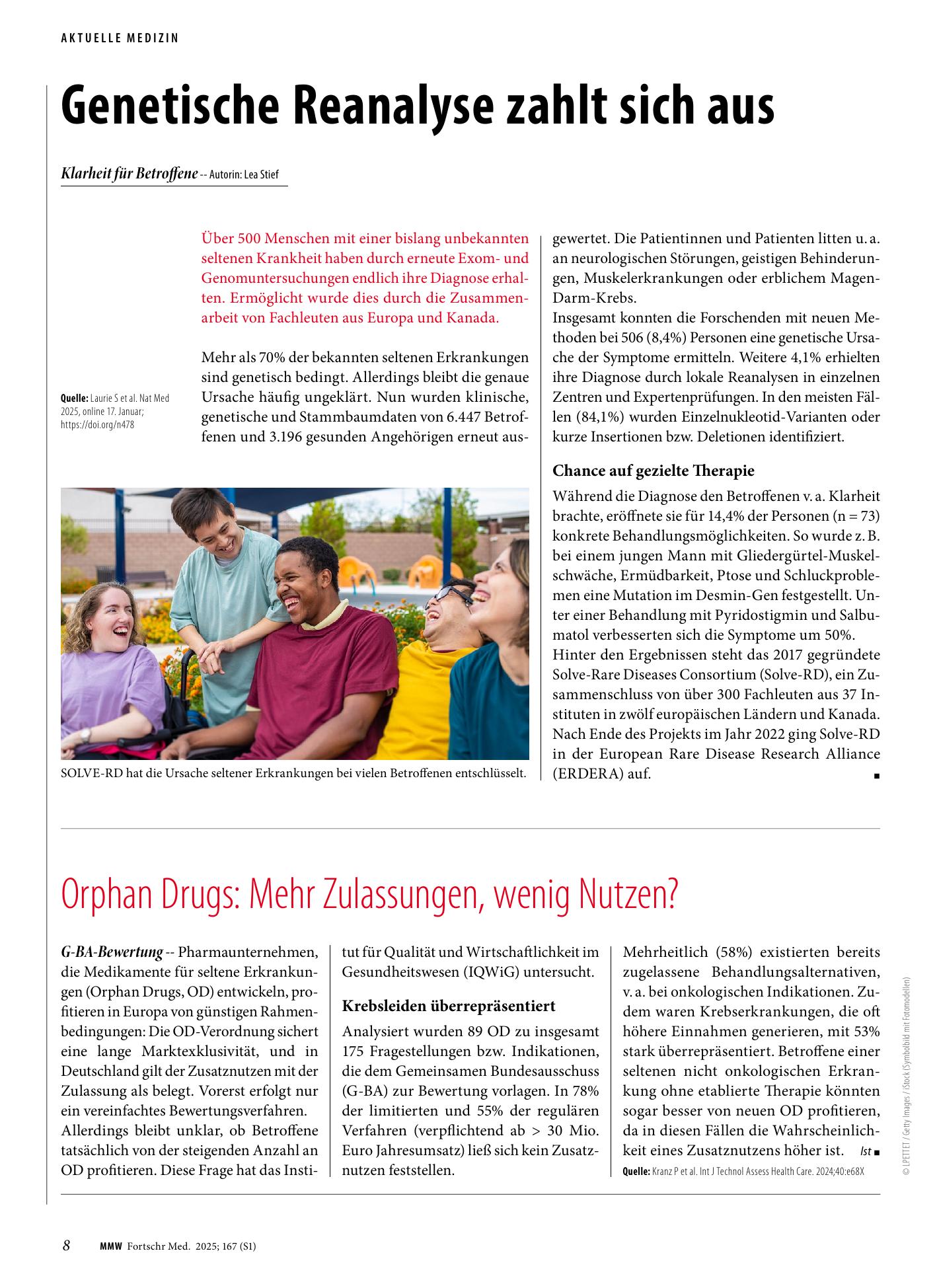 Vorschauseite 1: Genetische Reanalyse zahlt sich aus