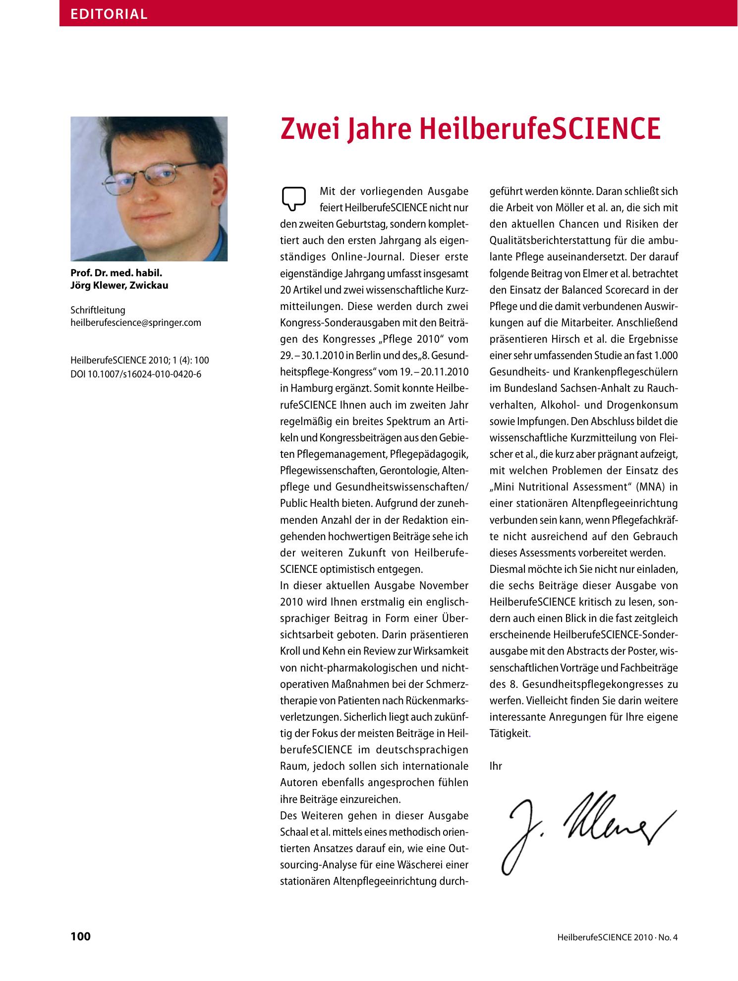 Vorschauseite 1: Zwei Jahre HeilberufeSCIENCE
