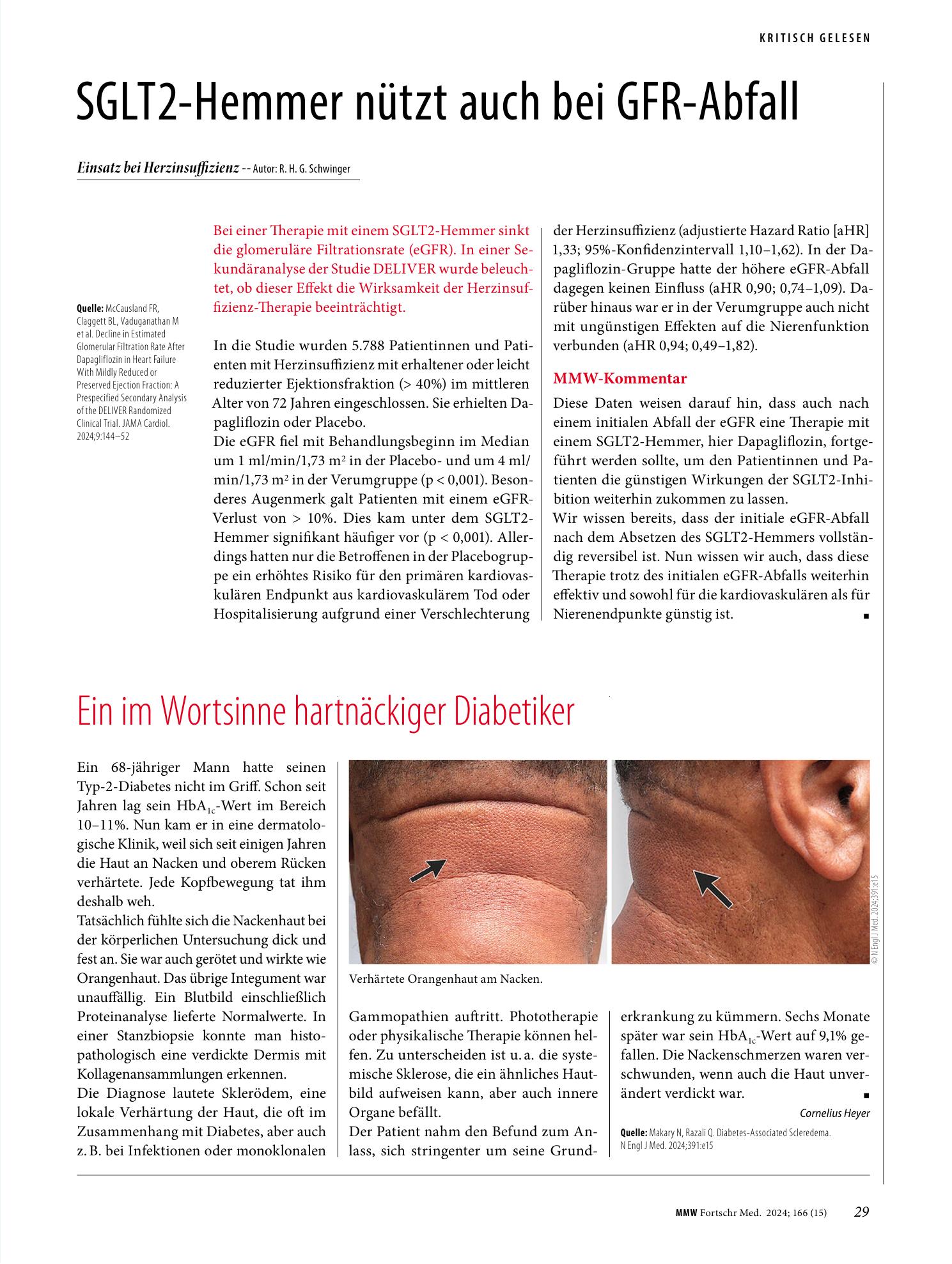 Vorschauseite 1: Ein im Wortsinne hartnäckiger Diabetiker