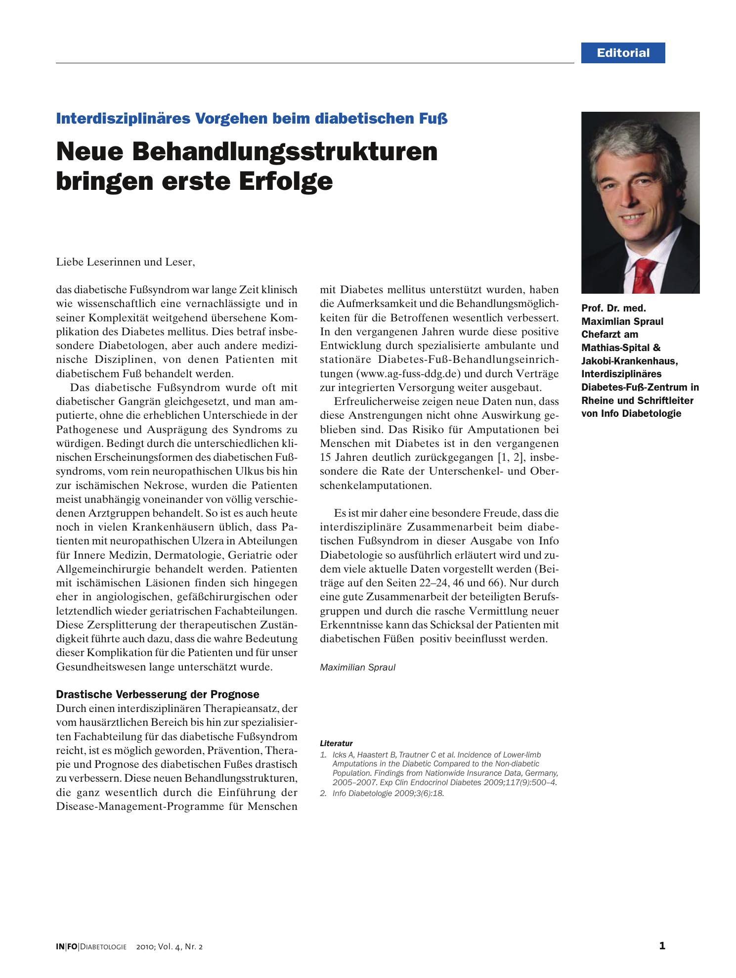 Vorschauseite 1: Neue Behandlungsstrukturen bringen erste Erfolge
