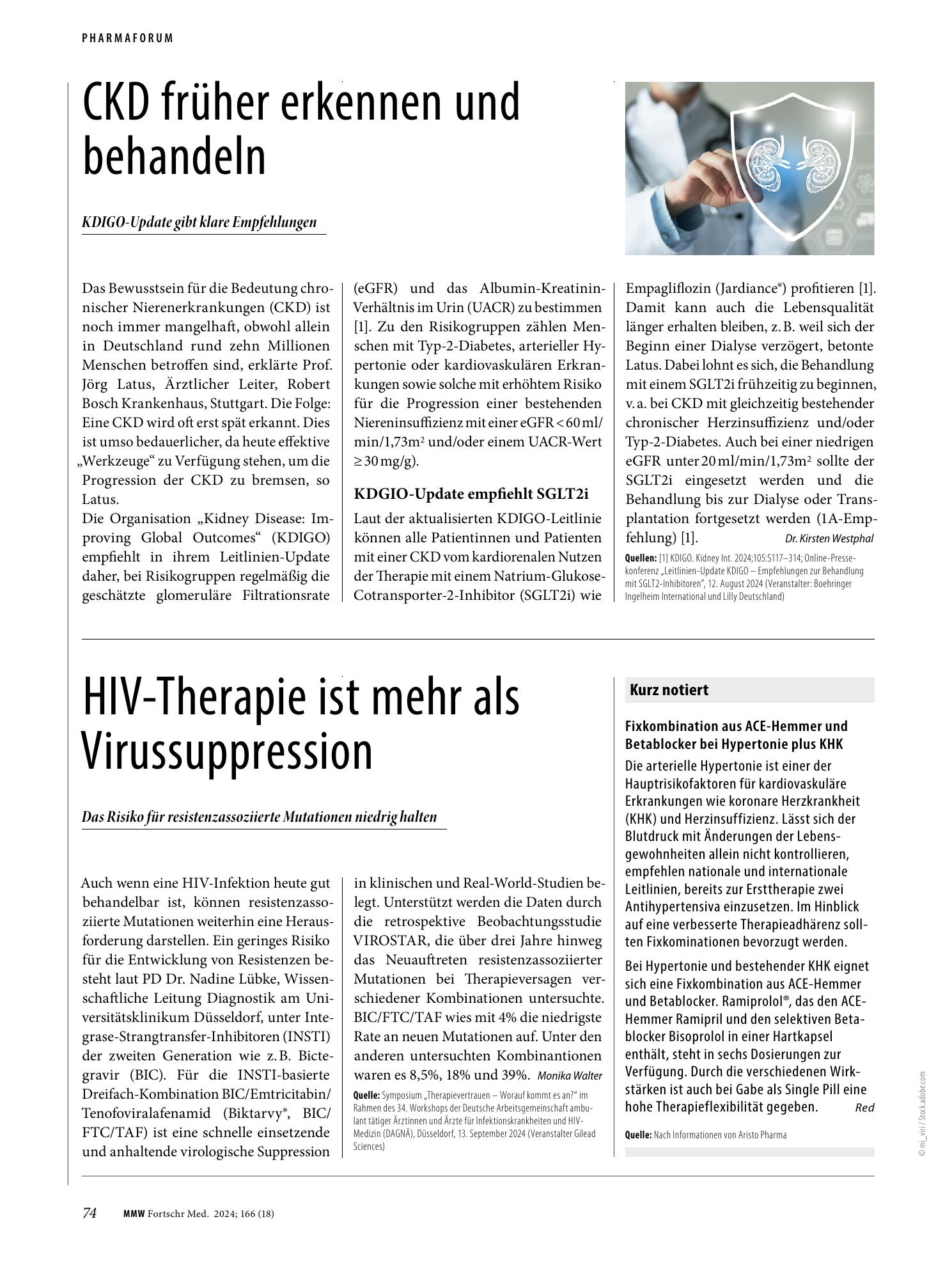 Vorschauseite 1: HIV-Therapie ist mehr als Virussuppression