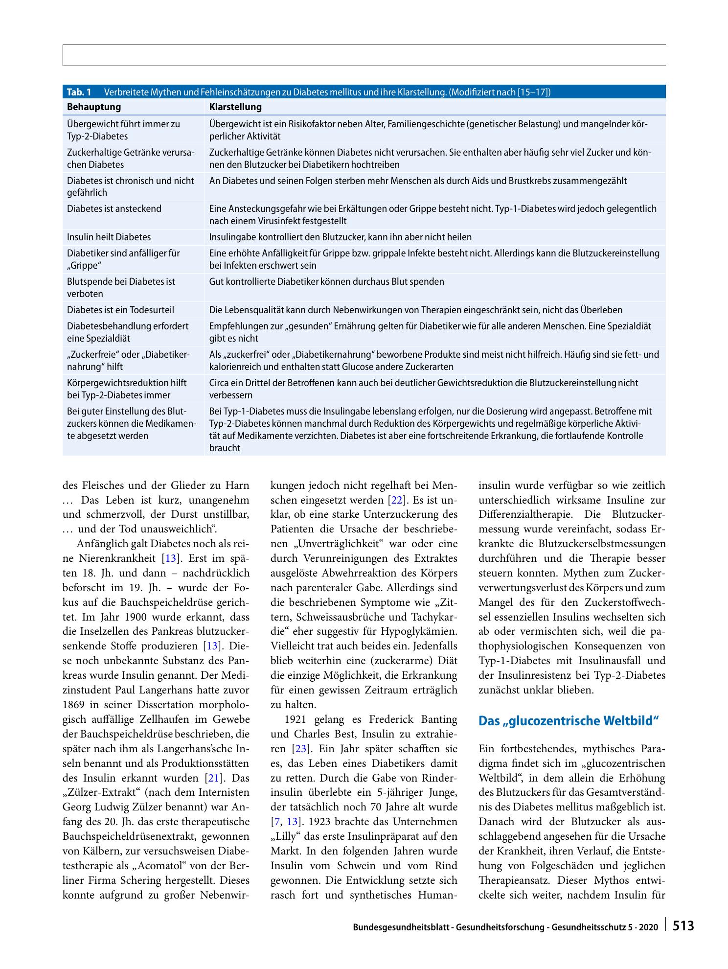 Vorschauseite 2: Die Behandlung des Diabetes mellitus: Mythen und Evidenz