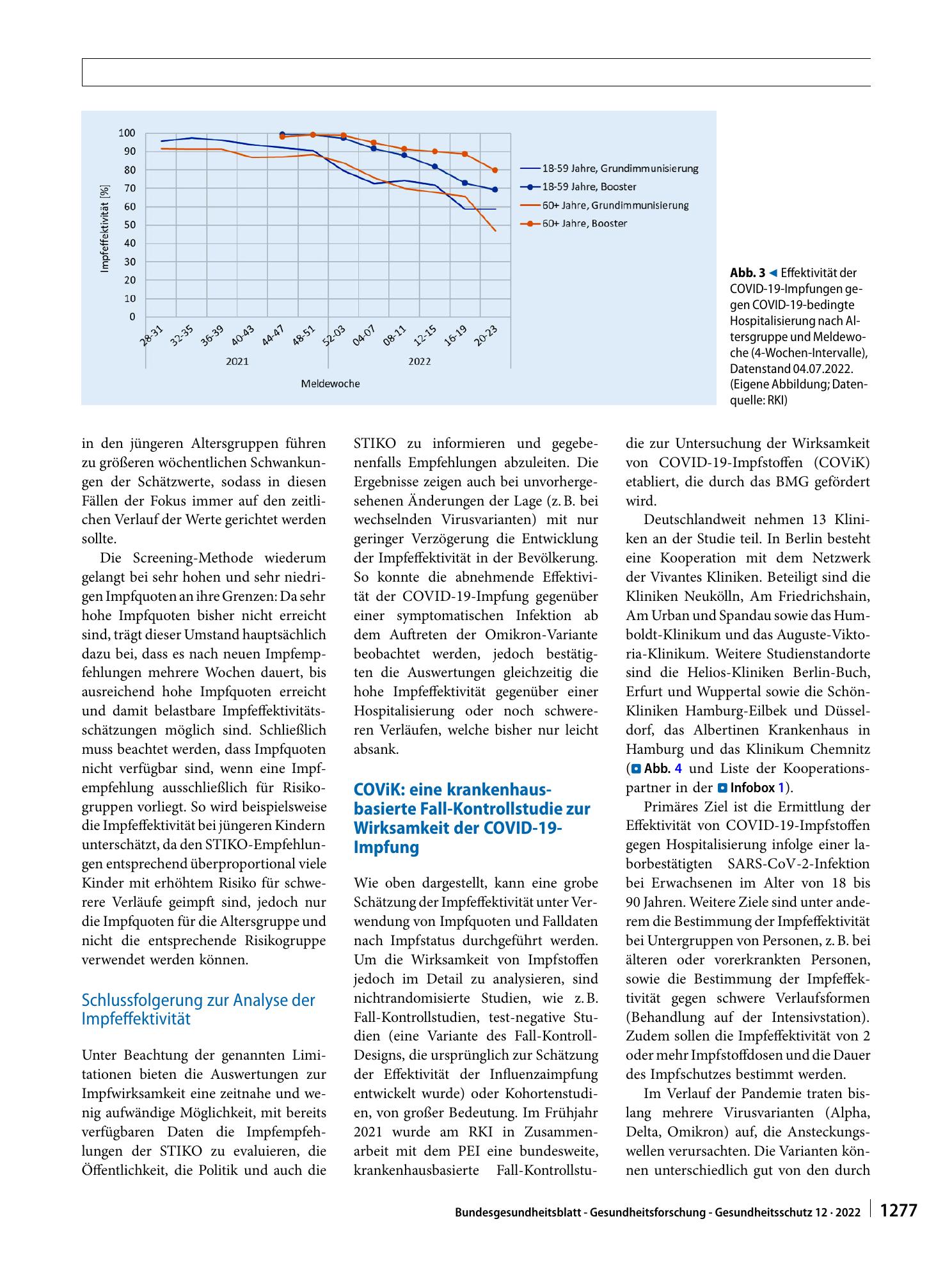 Vorschauseite 6: Evaluation der COVID-19-Impfung nach breiter Anwendung – ein Zwischenfazit für Deutschland im Juli 2022